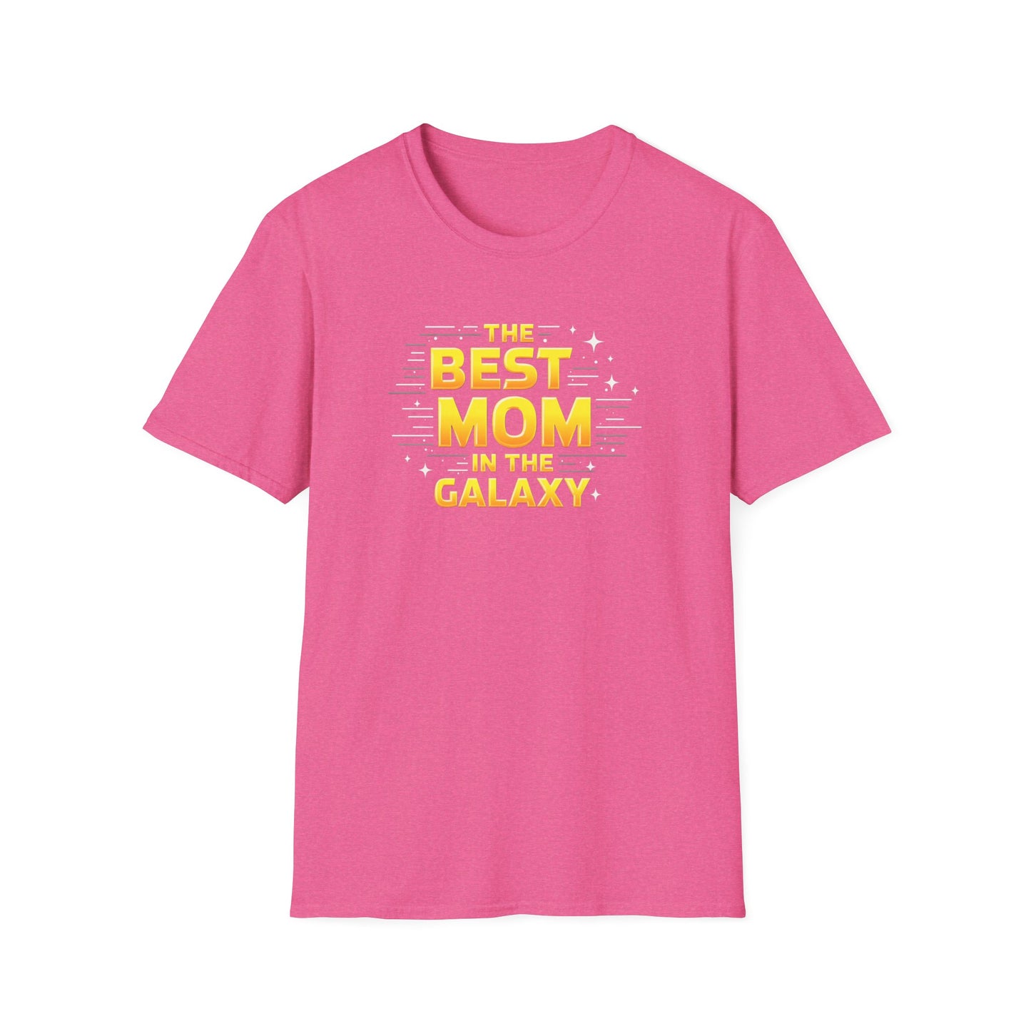 Best Mom in the Galaxy T-Shirt - Unisex Softstyle Tee for Mother's Day, Birthday Gift, Mom Appreciation, Casual Wear, Family Gatherings