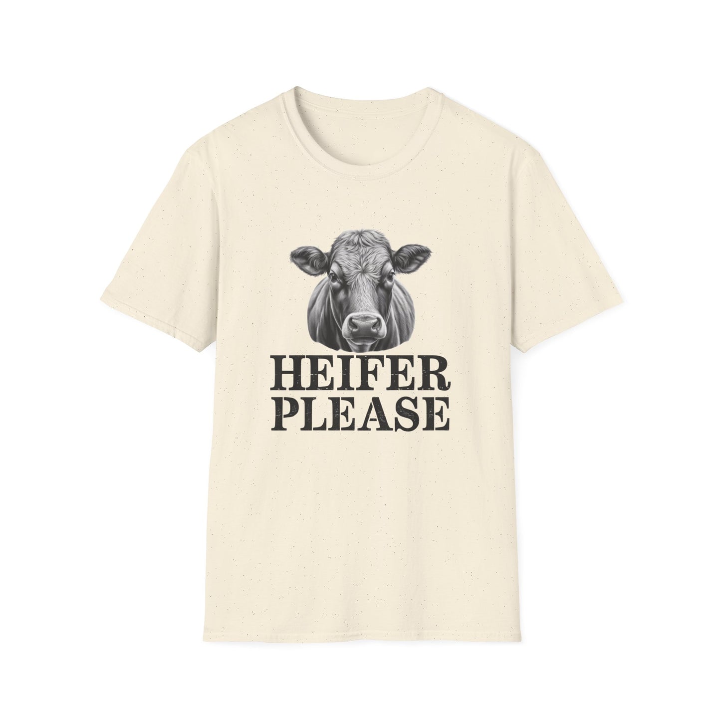 Heifer Please Unisex Softstyle T-Shirt - Fun Farm Animal Tee for Animal Lovers