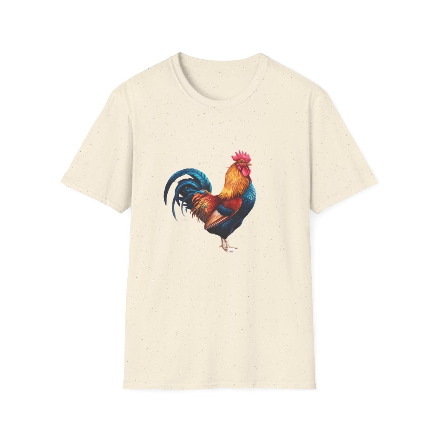 Colorful Rooster Unisex Softstyle T-Shirt - Farmhouse Chic Apparel