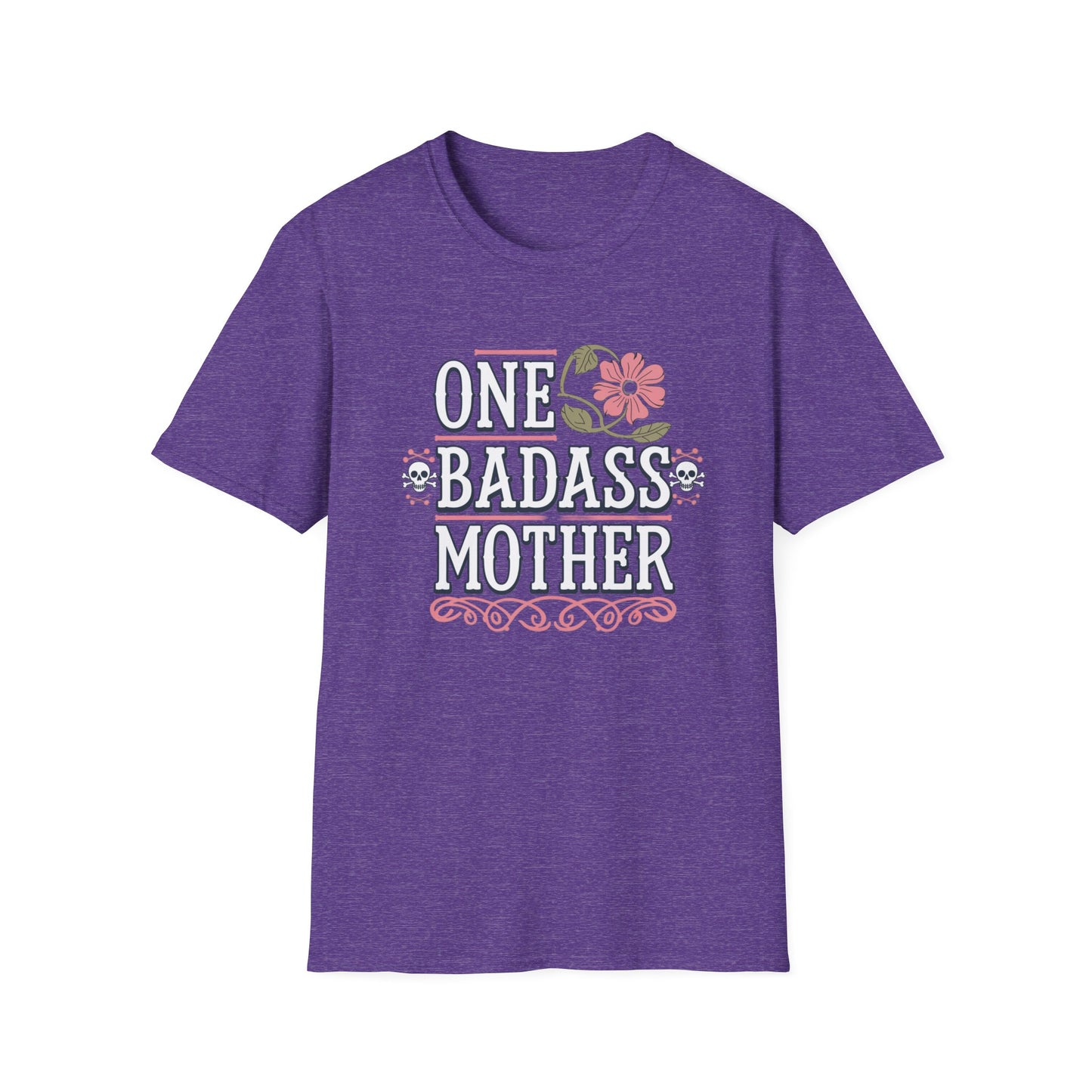 One Badass Mother Unisex Softstyle T-Shirt, Mother's Day Gift, Funny Mom Tee, Casual Wear, Mom Humor Shirt, Gift for Mom