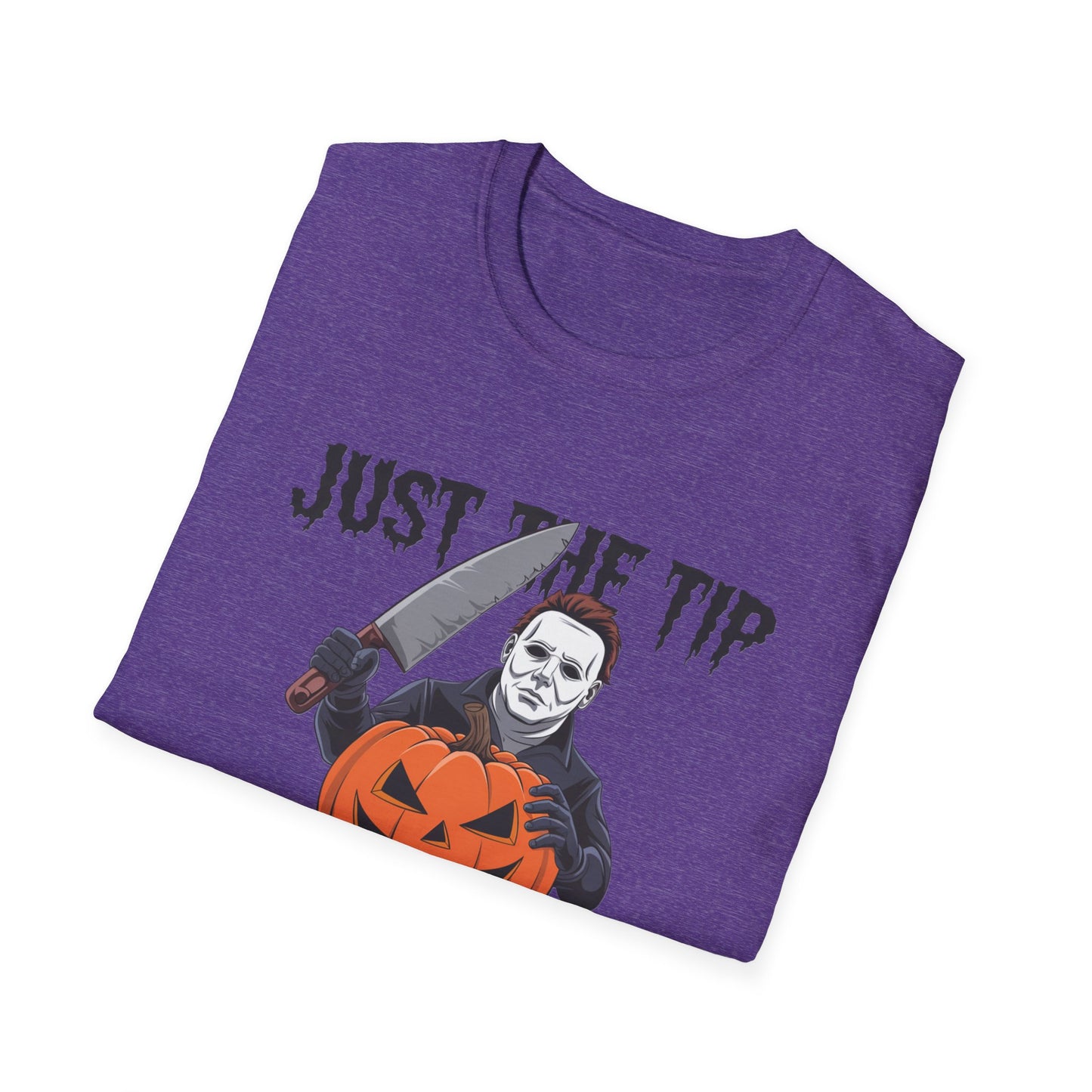 Funny Halloween T-Shirt, Unisex Graphic Tee, Halloween Costume, Pumpkin Carving Shirt, Trick or Treat Apparel, Just the Tip Design