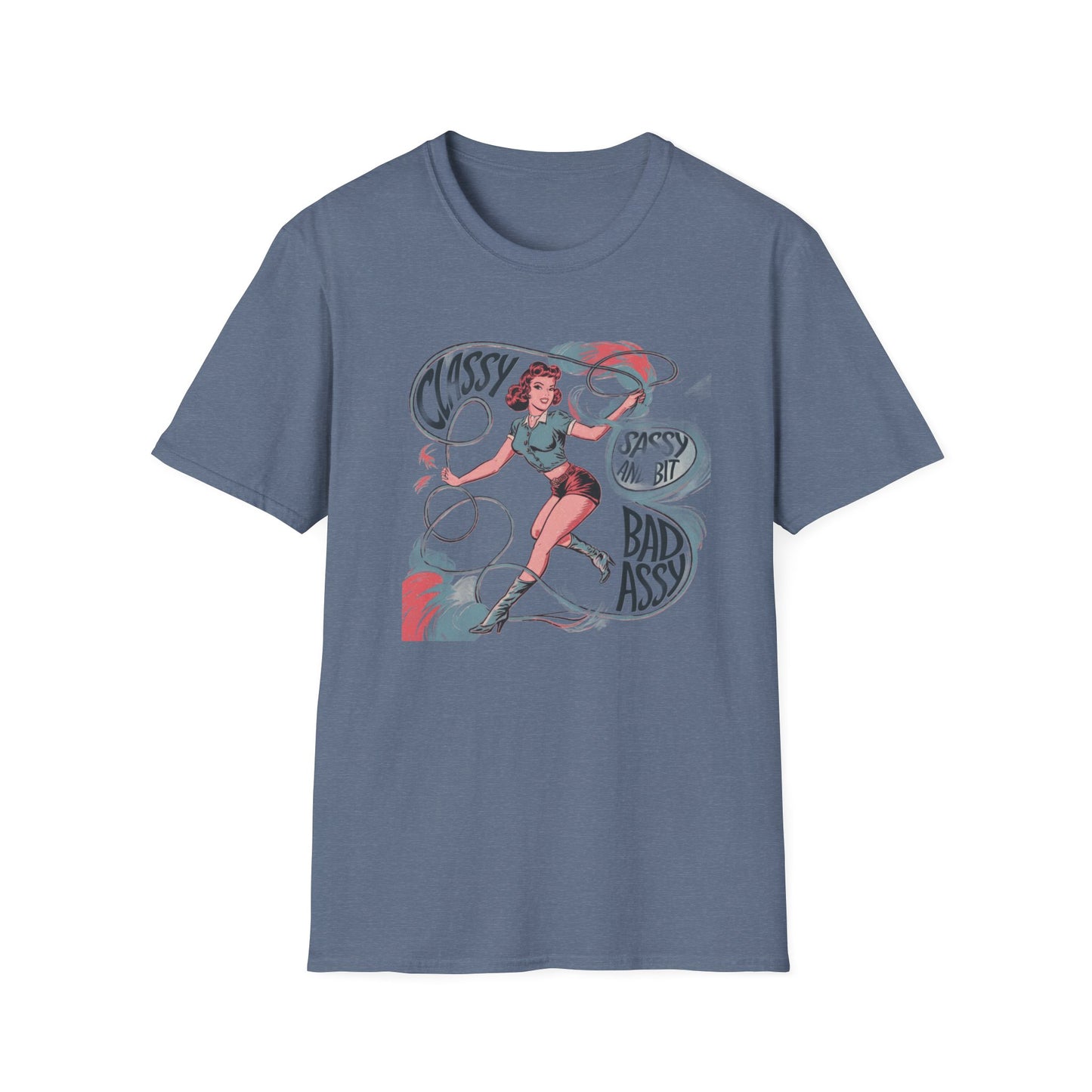 Classy & Badass Unisex T-Shirt, Vintage Chic Tee, Gift for Her, Empowerment Shirt, Casual Wear, Birthday Gift, Feminist Apparel