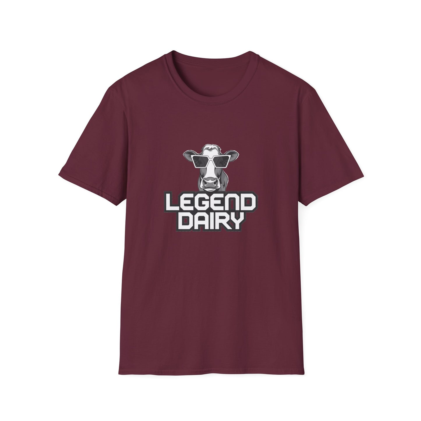 Legend Dairy Unisex Softstyle T-Shirt - Fun Cow Graphic Tee