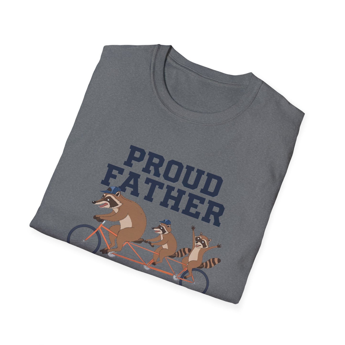 Proud Father Animal T-Shirt | Unisex Softstyle Tee for Dad