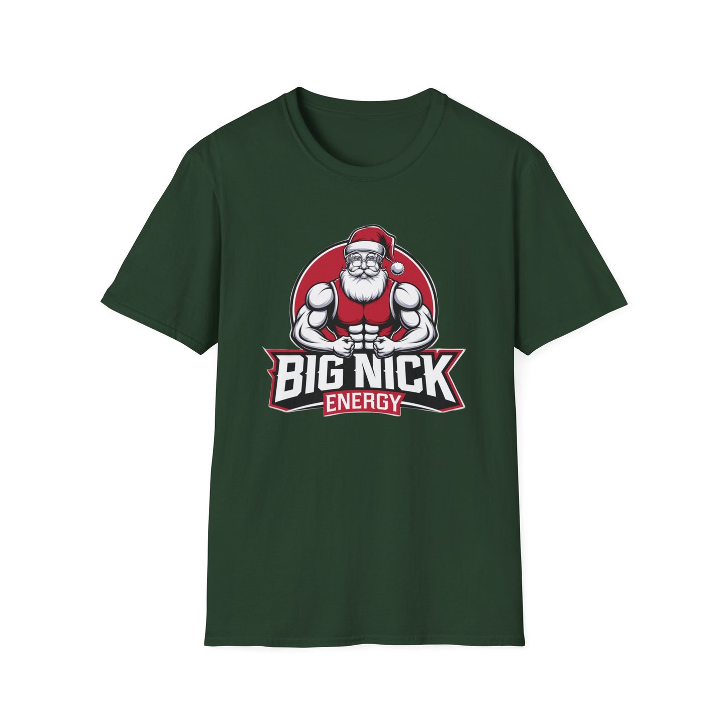 Christmas Muscle Santa Unisex T-Shirt, Holiday Gift, Funny Tee, Santa Outfit, Christmas Apparel