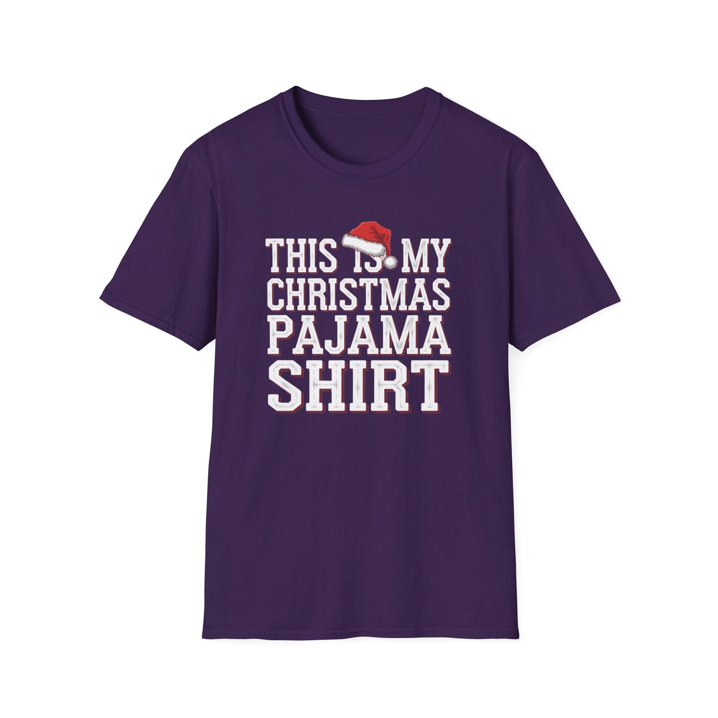 This is My Christmas Pajama Shirt - Unisex Softstyle Tee, Holiday Gift, Cozy T-Shirt, Christmas Pajama, Fun Winter Wear
