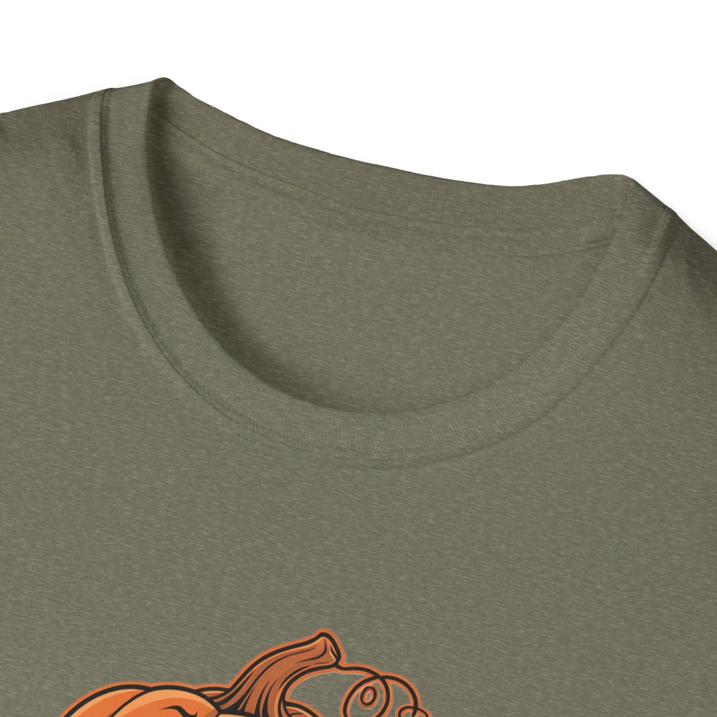 Funny Pumpkin Pi Unisex Softstyle T-Shirt - Halloween Tee, Math Lover Shirt, Fall Apparel, Seasonal Gift, Casual Outfit
