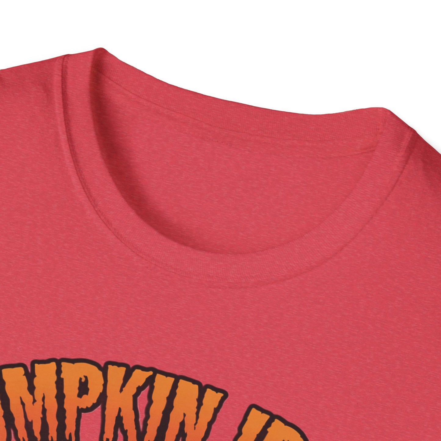 Halloween Pumpkin Iron Gym T-Shirt, Funny Fall Workout Top, Unisex Fitness Apparel, Spooky Season Gift, October Gym Shirt