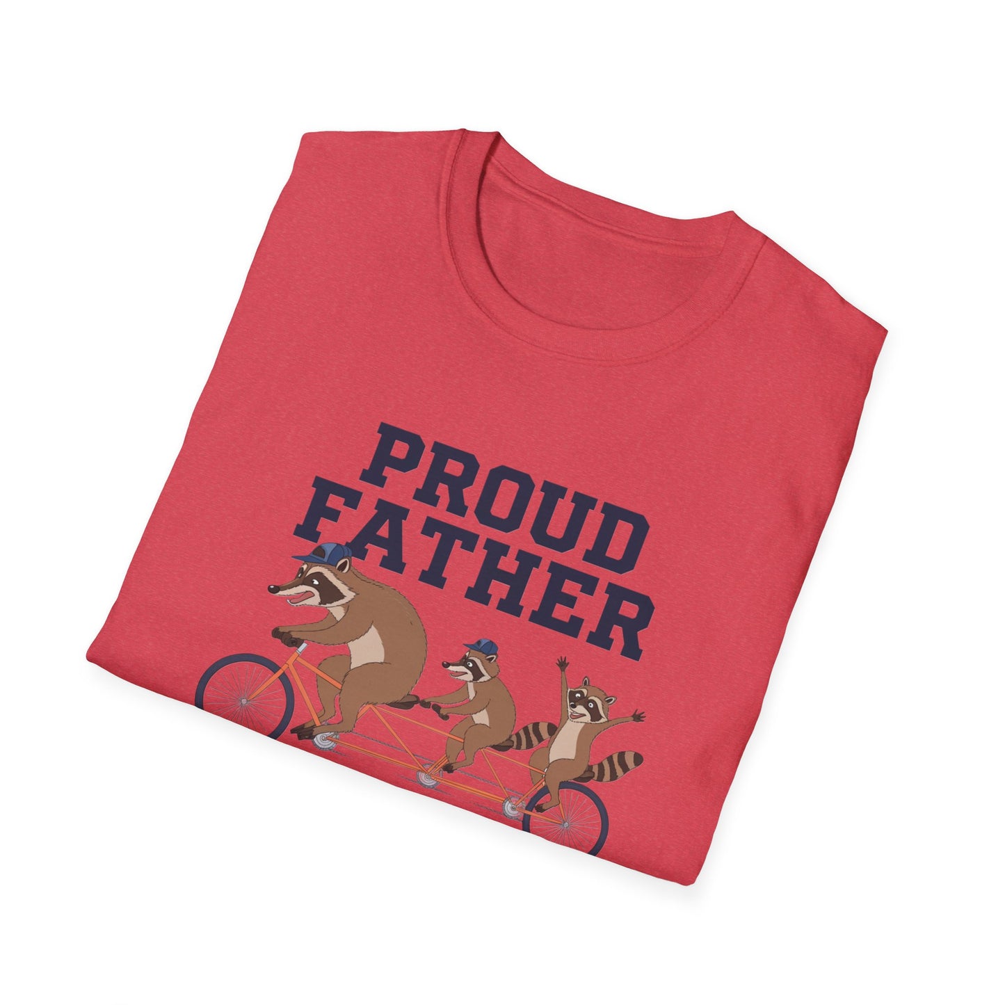 Proud Father Animal T-Shirt | Unisex Softstyle Tee for Dad