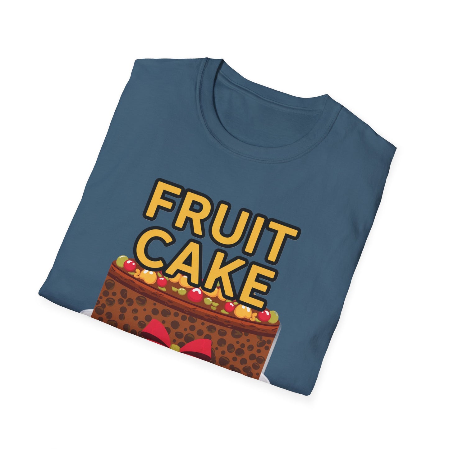 Fruit Cake Fun Unisex Softstyle T-Shirt, Funny Cake Tee, Baking Gift, Holiday Humor Shirt, Birthday or Christmas Apparel
