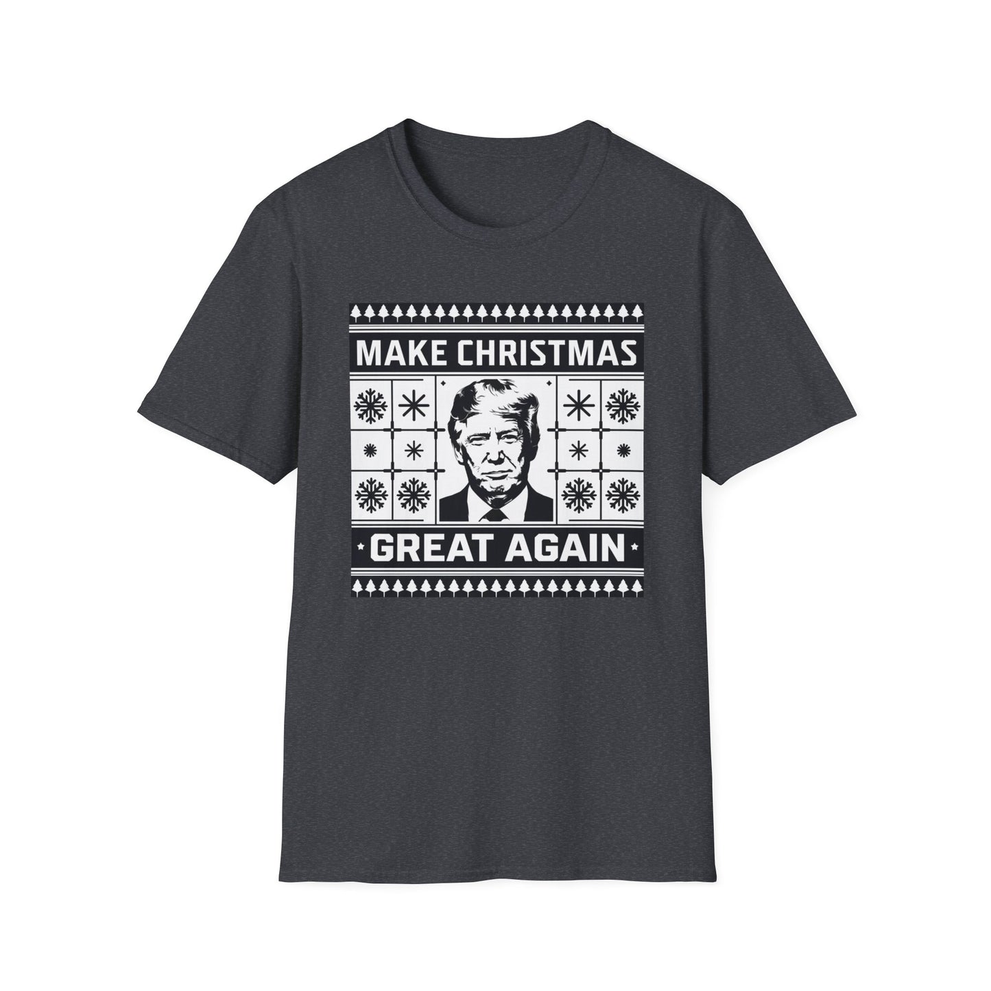 Christmas Humor T-Shirt, Unisex Holiday Tee, Make Christmas Great Again Shirt, Funny Xmas Apparel, Gift for Trump Fans