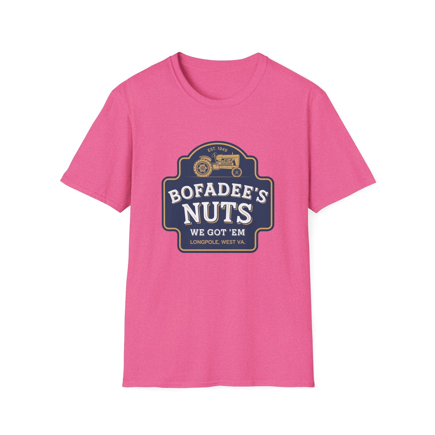 Vintage Bofadee's Nuts Unisex Softstyle T-Shirt - Fun and Casual Tees for All Occasions