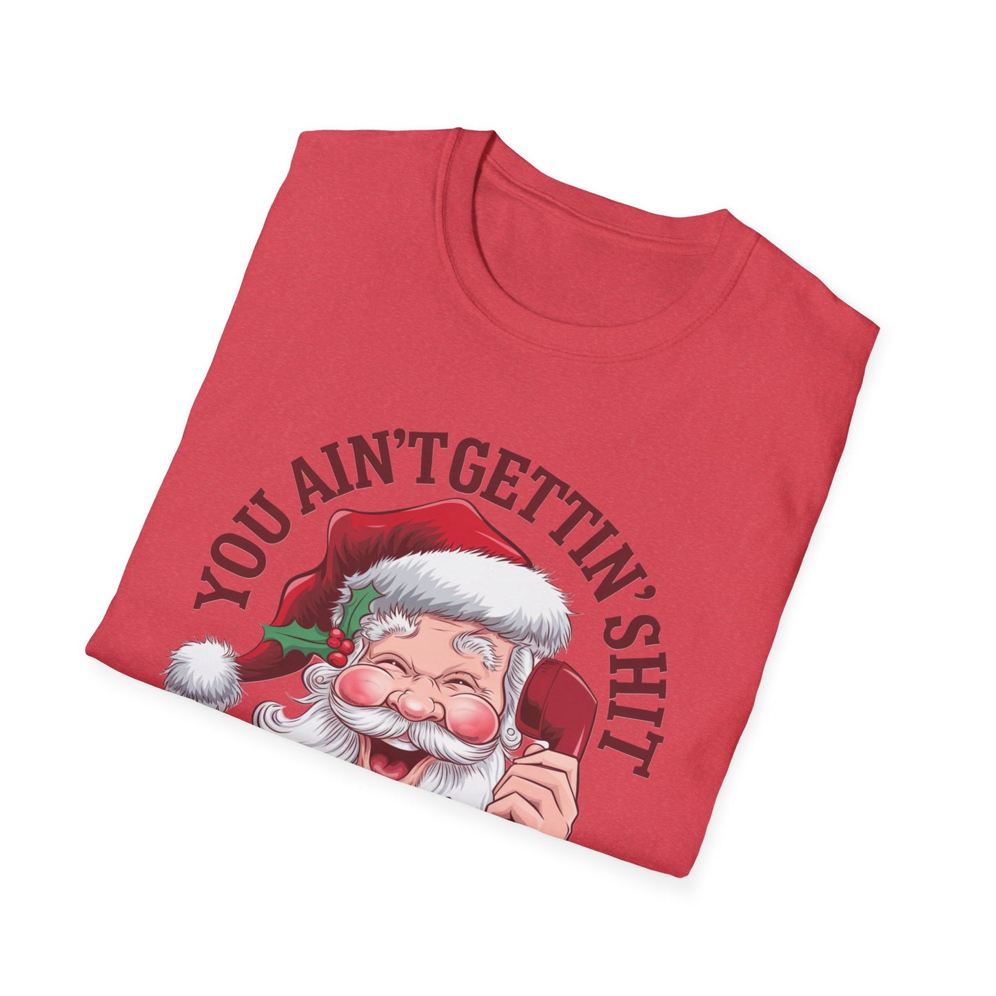 Funny Christmas T-Shirt, Holiday Gift, Santa Humor Tee, Unisex Graphic Shirt, Xmas Party Outfit, Unique Gift Idea