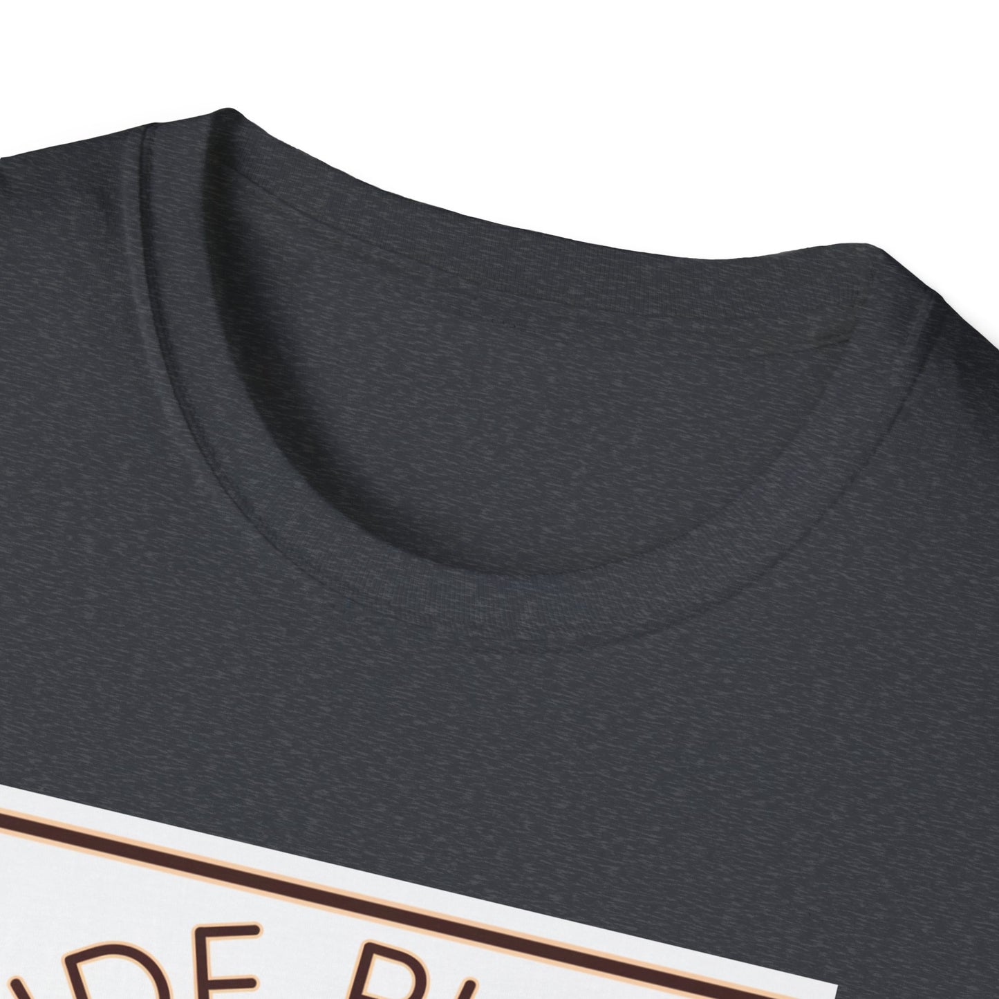 Funny Dessert Lover Unisex Softstyle T-Shirt - "Side Piece" Slice Design