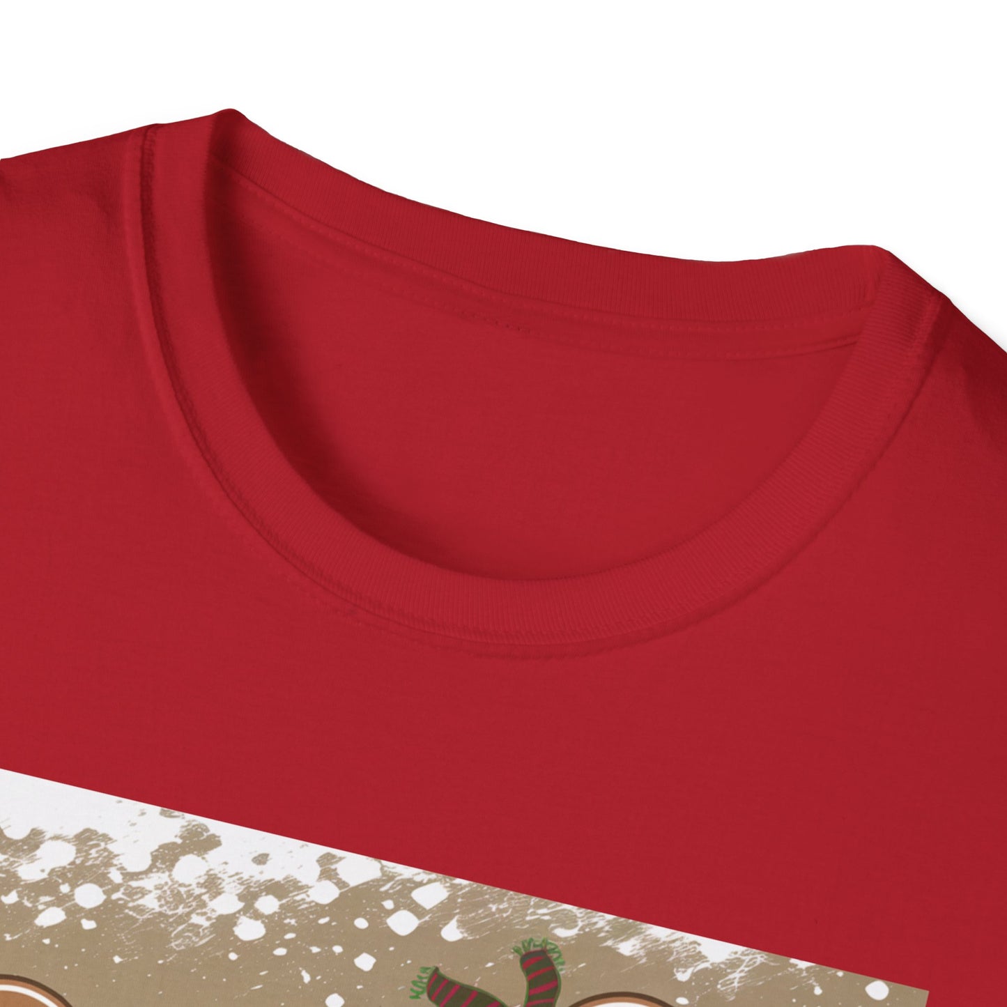 Festive Gingerbread Unisex T-Shirt, Holiday Tee, Christmas Gift, Cozy Shirt, Winter Apparel, Fun Gift Idea