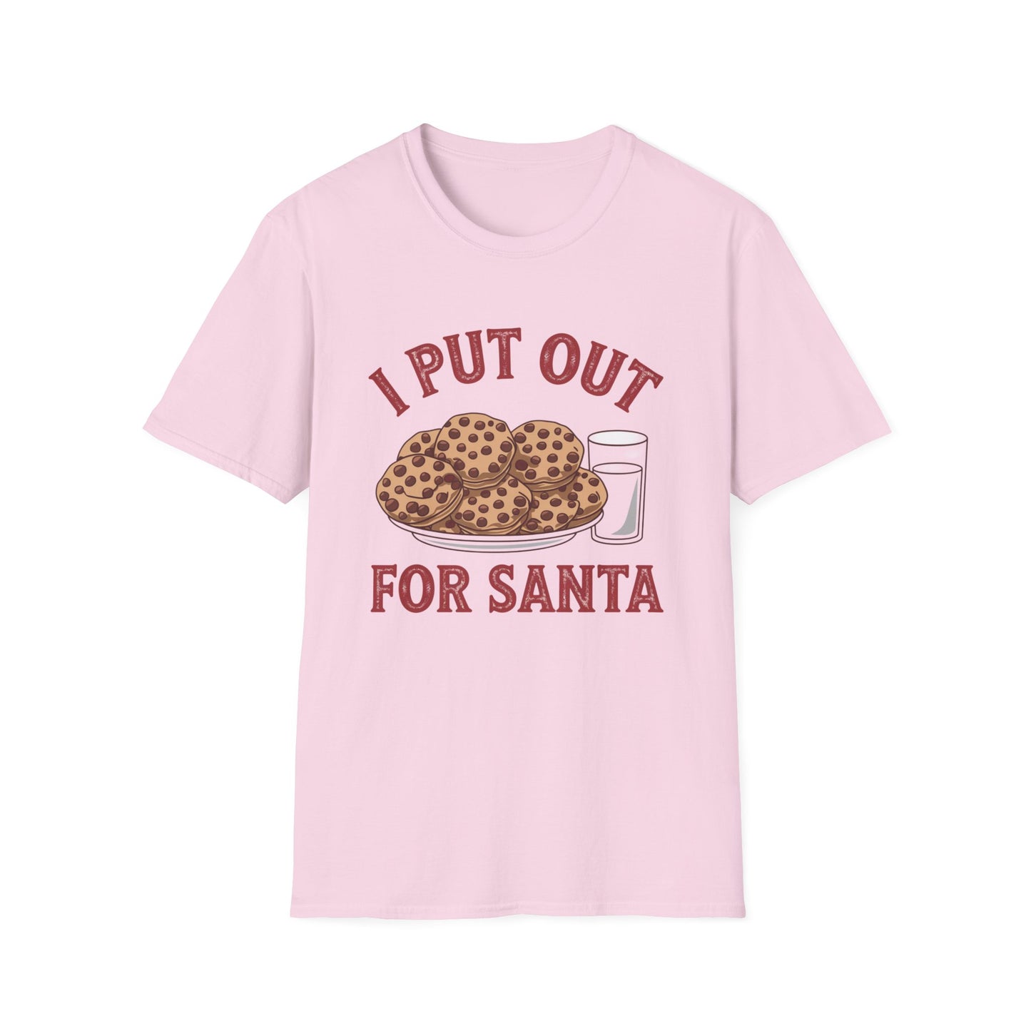Funny Christmas Shirt, I Put Out for Santa Tee, Holiday Gift for Him/Her, Xmas T-Shirt, Cookie Lover Shirt