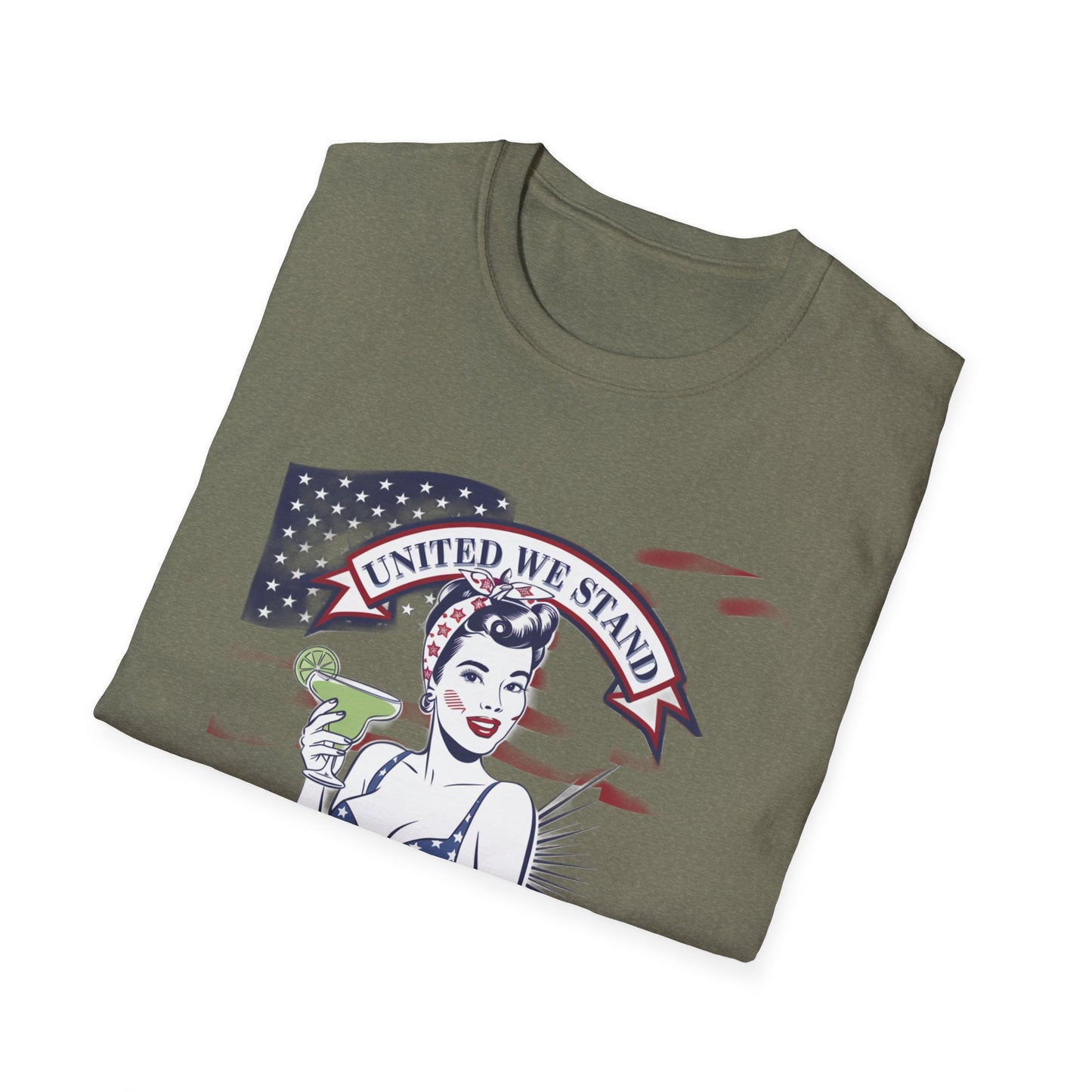 Patriotic Margarita Unisex T-Shirt - 'United We Stand' Design