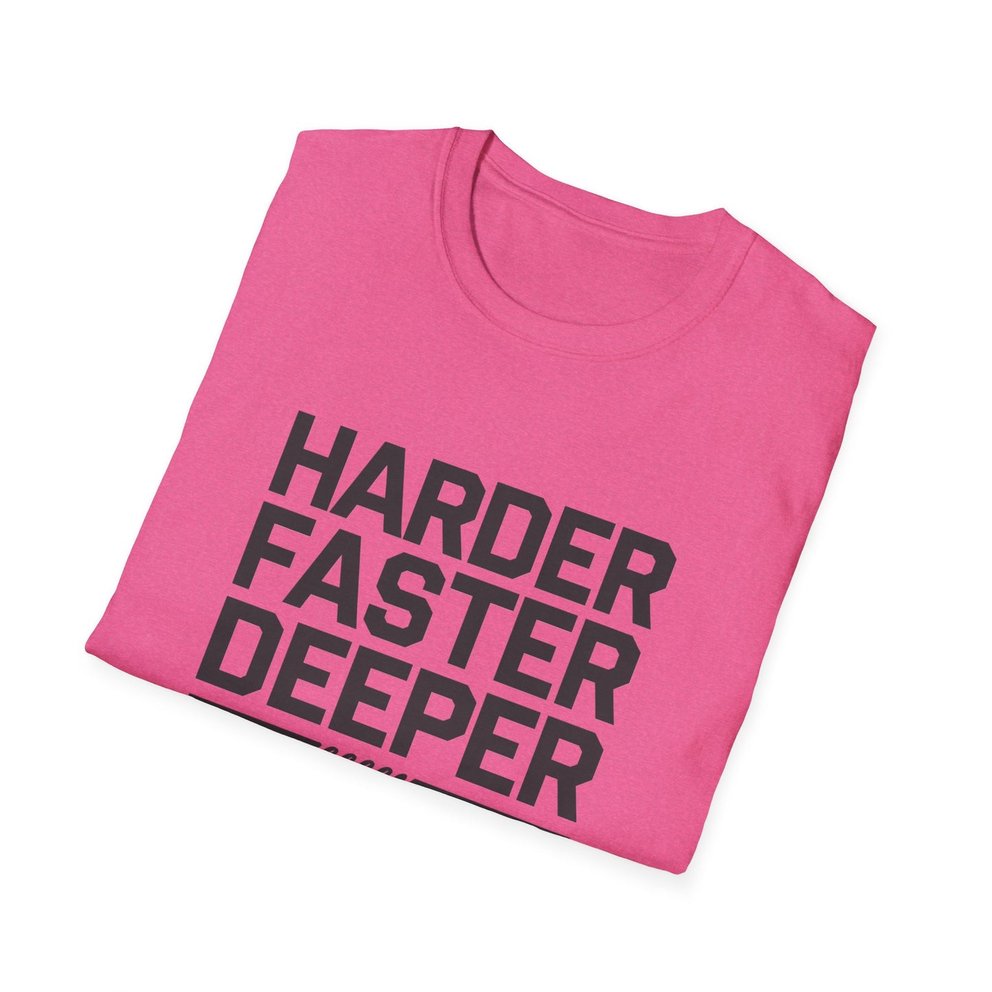 CPR Awareness Unisex Softstyle T-Shirt - Harder Faster Deeper