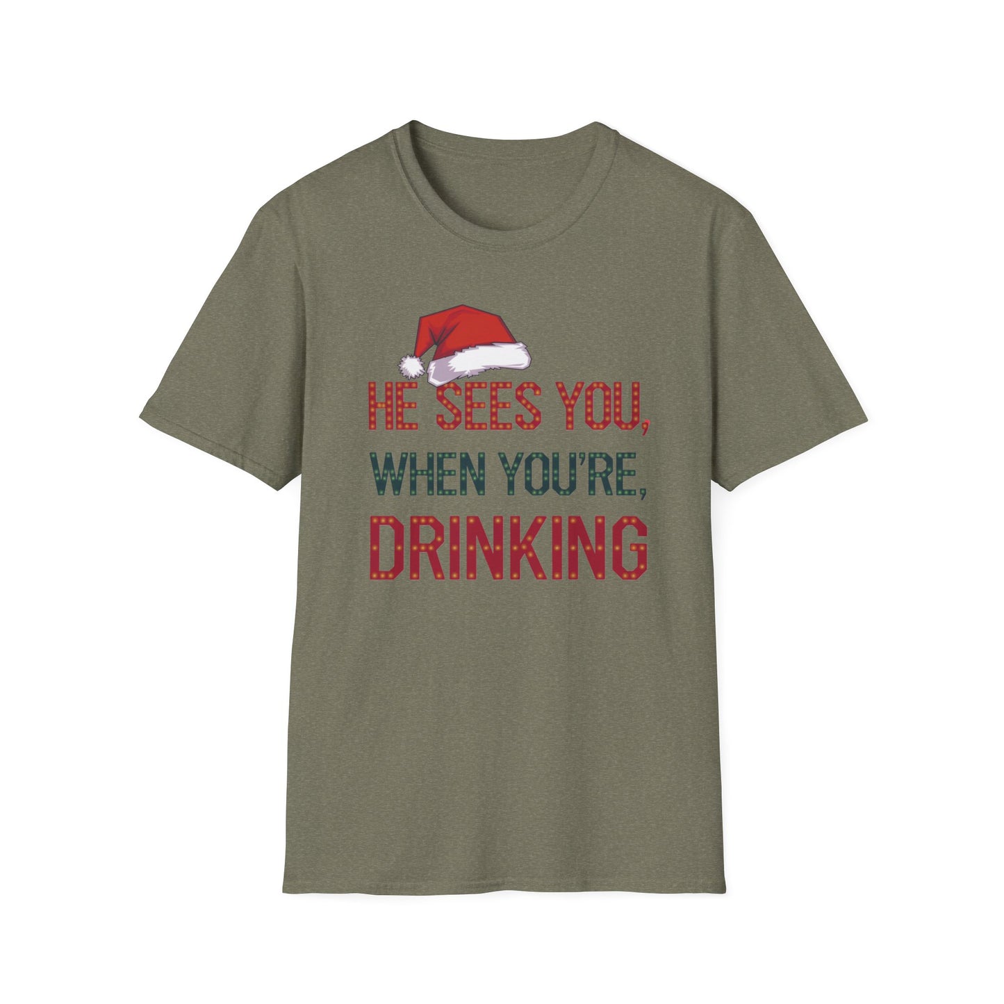 Festive Drink Humor T-Shirt - Perfect for Christmas Parties, Holiday Gatherings, Gift for Friends, Funny Apparel, Unisex Christmas Tee