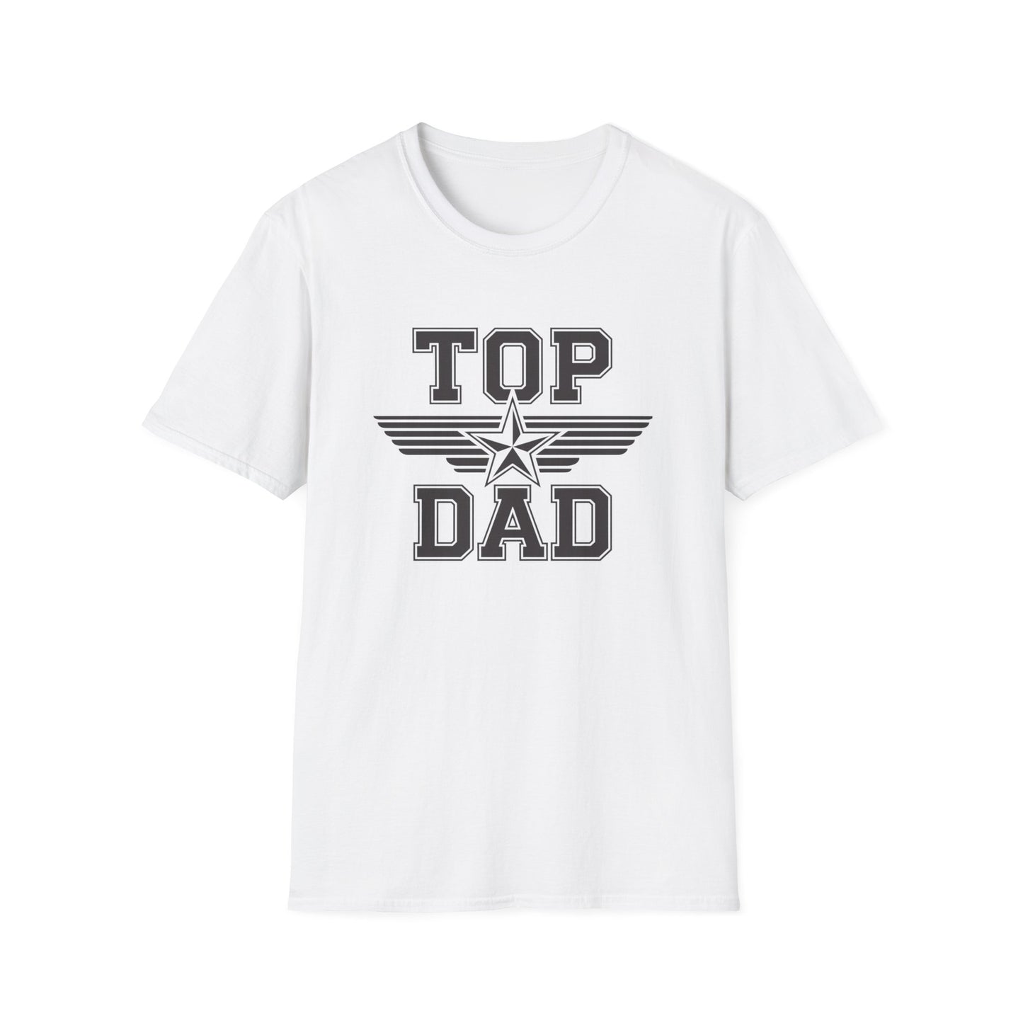 Top Dad Unisex Softstyle T-Shirt, Father's Day Gift, Casual Wear, Dad Shirt, Family Reunion Tee, Gift for Dad