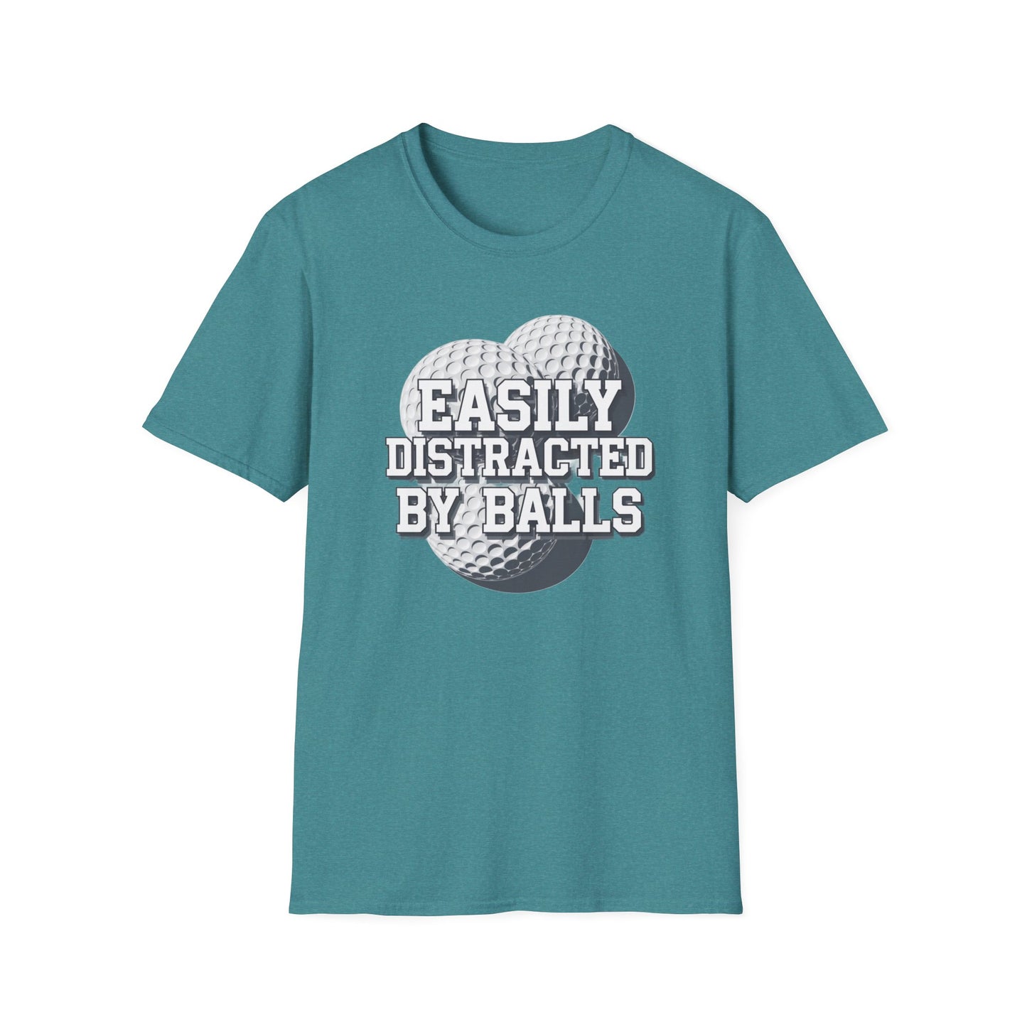 Easily Distracted Golf T-Shirt | Unisex Softstyle Tee for Golf Lovers