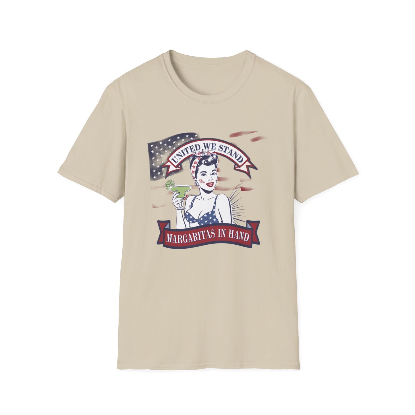 Patriotic Margarita Unisex T-Shirt - 'United We Stand' Design