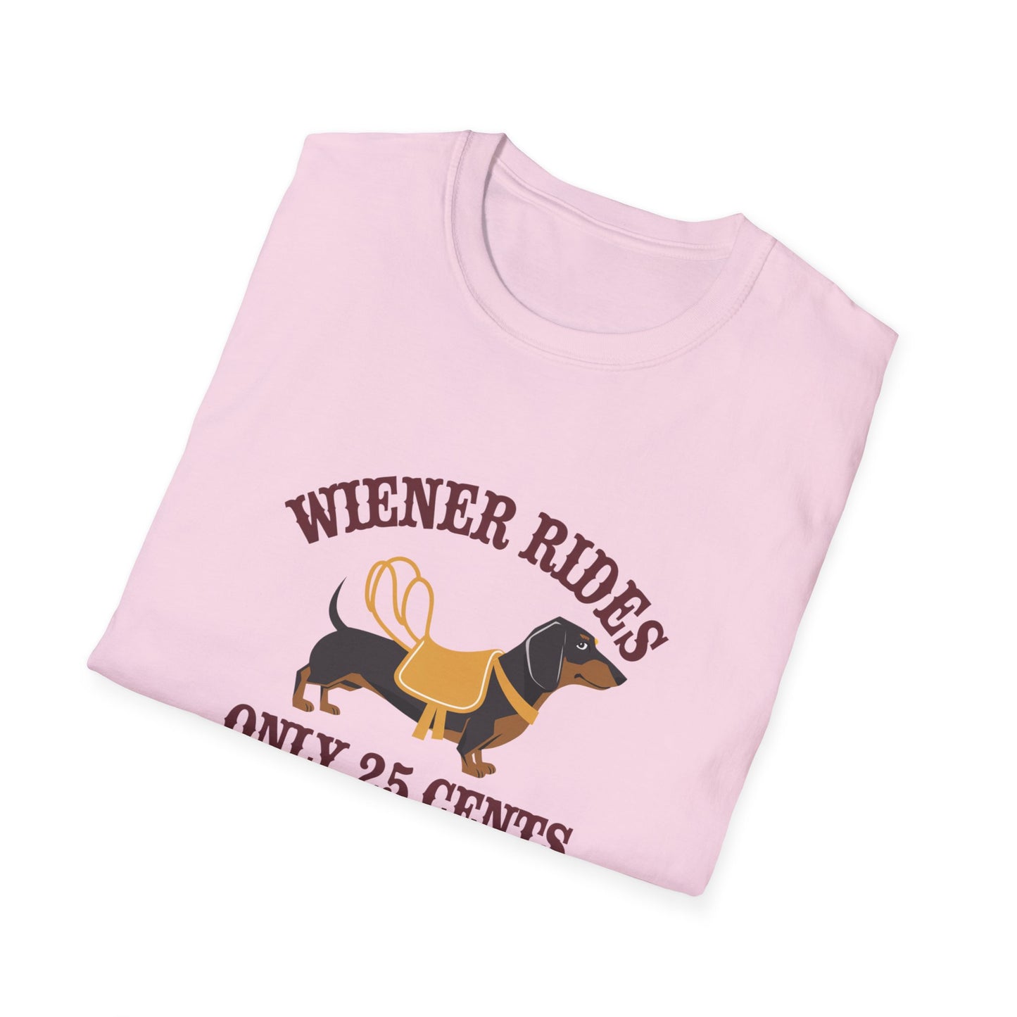 Humorous Wiener Rides Unisex T-Shirt - Fun Gift for Dog Lovers