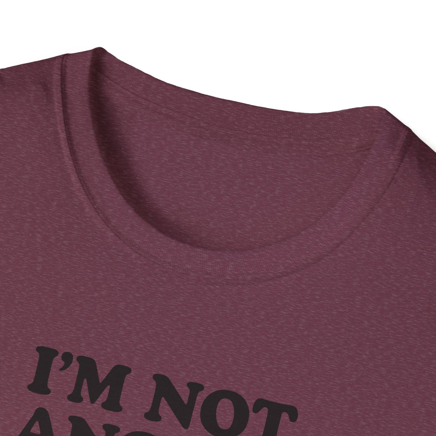 Funny Unisex Softstyle T-Shirt - "I'm Not Angry... This Is Just My Face!"