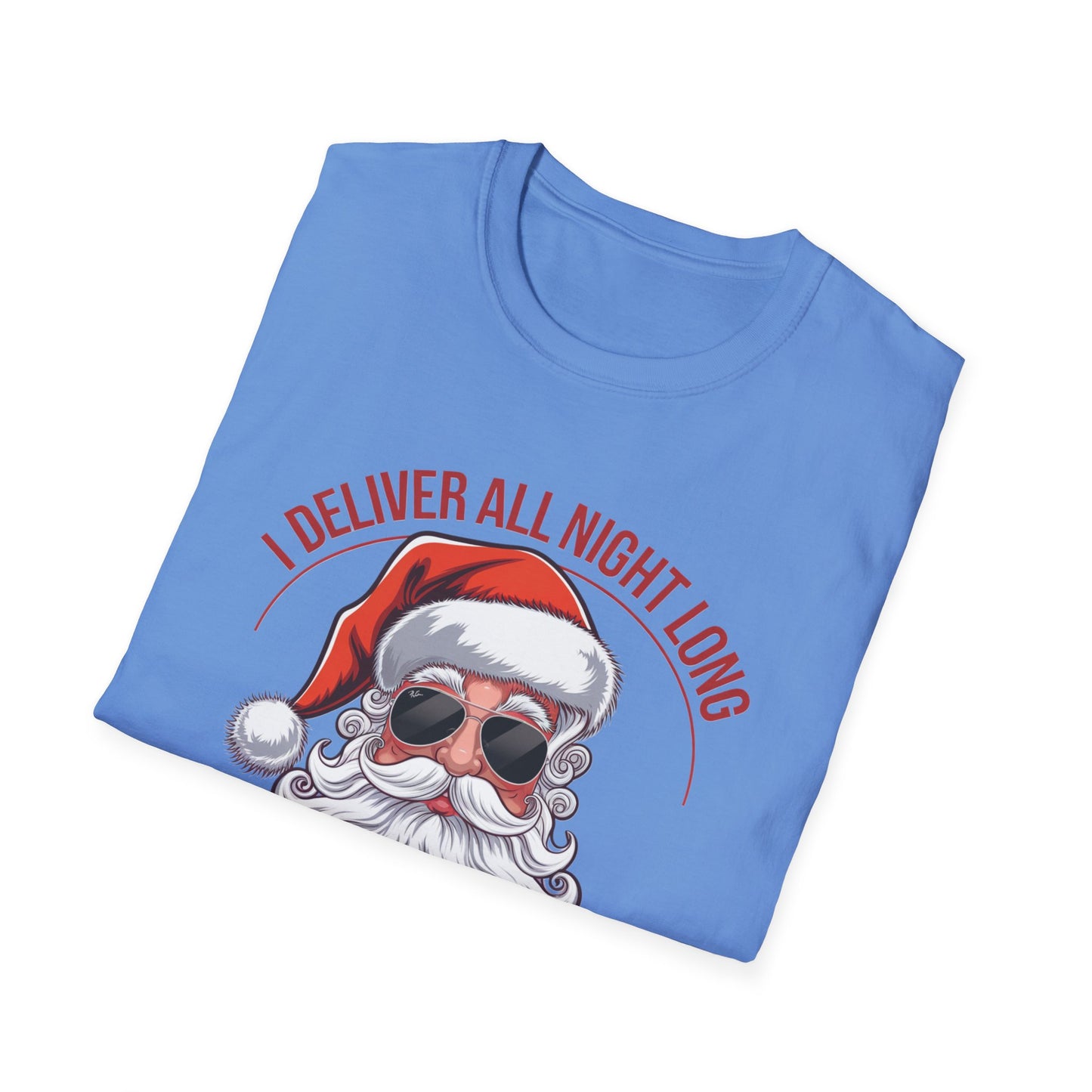 Santa Delivery T-Shirt, Funny Christmas Shirt, Holiday Gift, Relaxed Fit Tee, Unisex Tee for Christmas Lovers