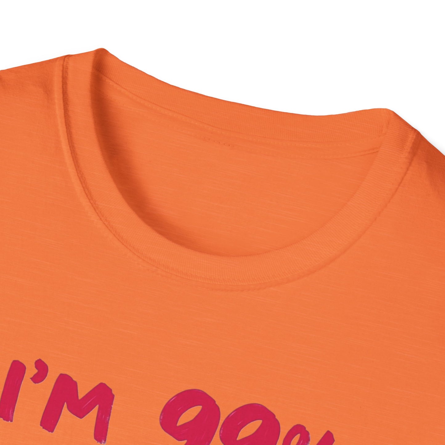 Humorous Graphic Tee, I'm 99% Angel But Ohh That 1%, Funny Gift, Casual Wear, Unique Birthday Shirt, Unisex Softstyle T-Shirt
