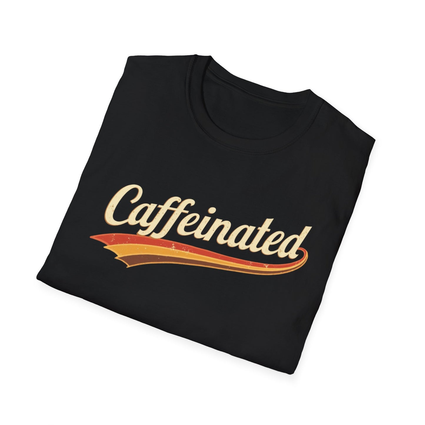 Caffeinated Unisex T-Shirt - Softstyle Casual Tee, Coffee Lover Gift, Daily Wear, Birthday Present, Relaxed Fit