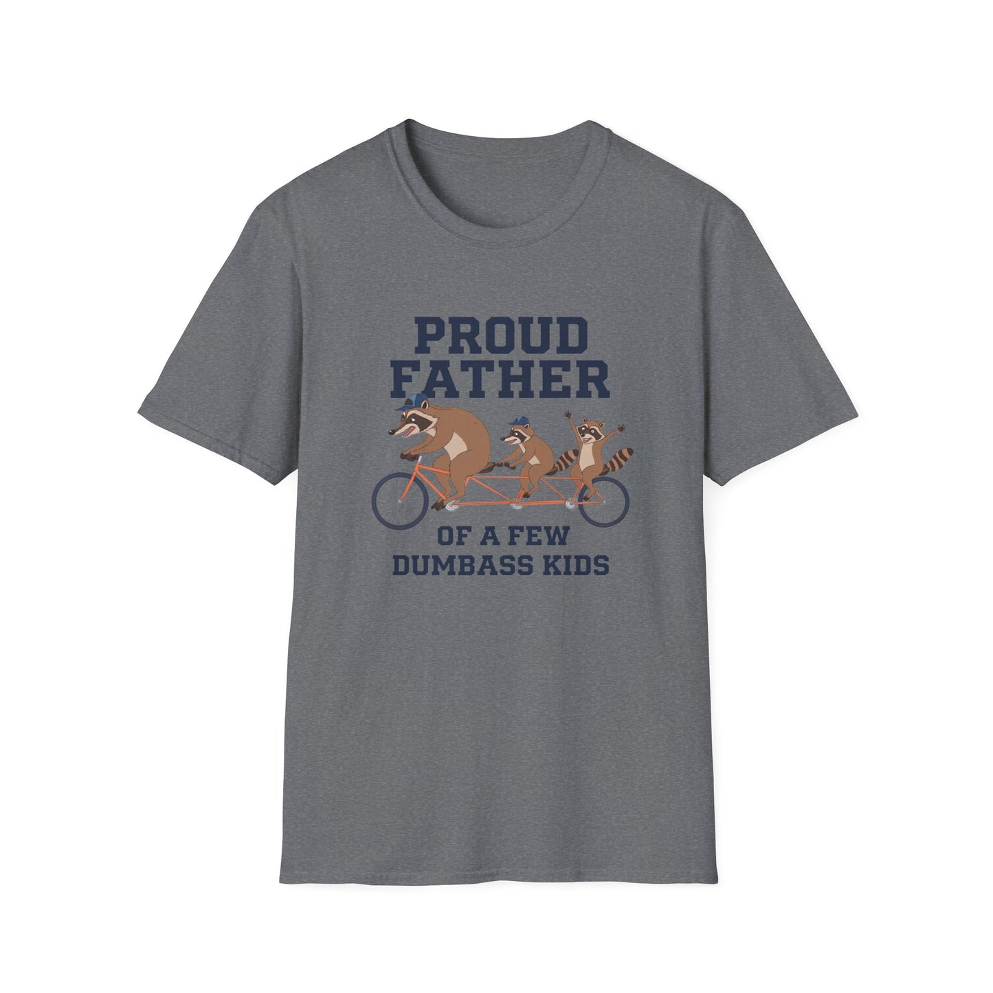 Proud Father Animal T-Shirt | Unisex Softstyle Tee for Dad
