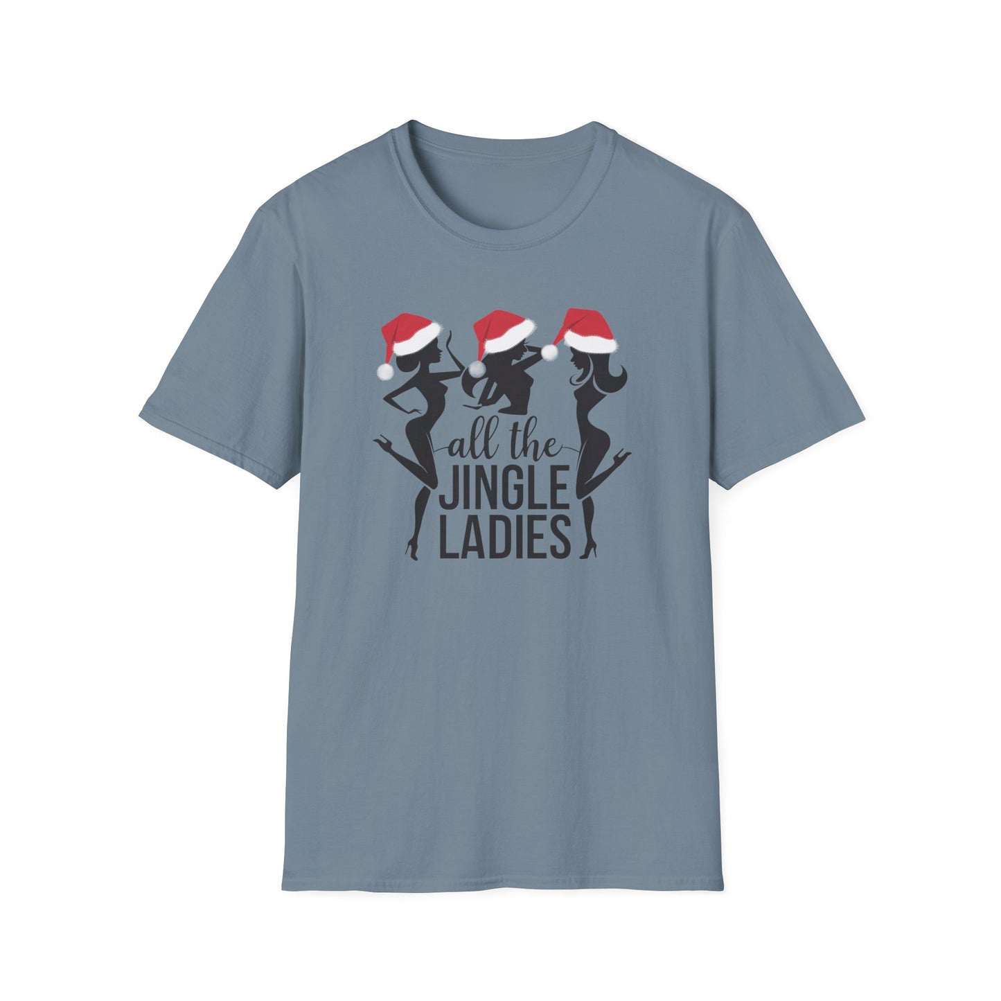 Festive Holiday T-Shirt: All the Jingle Ladies, Christmas Shirt, Unisex Tee, Gift for Her, Holiday Apparel, Winter Fashion