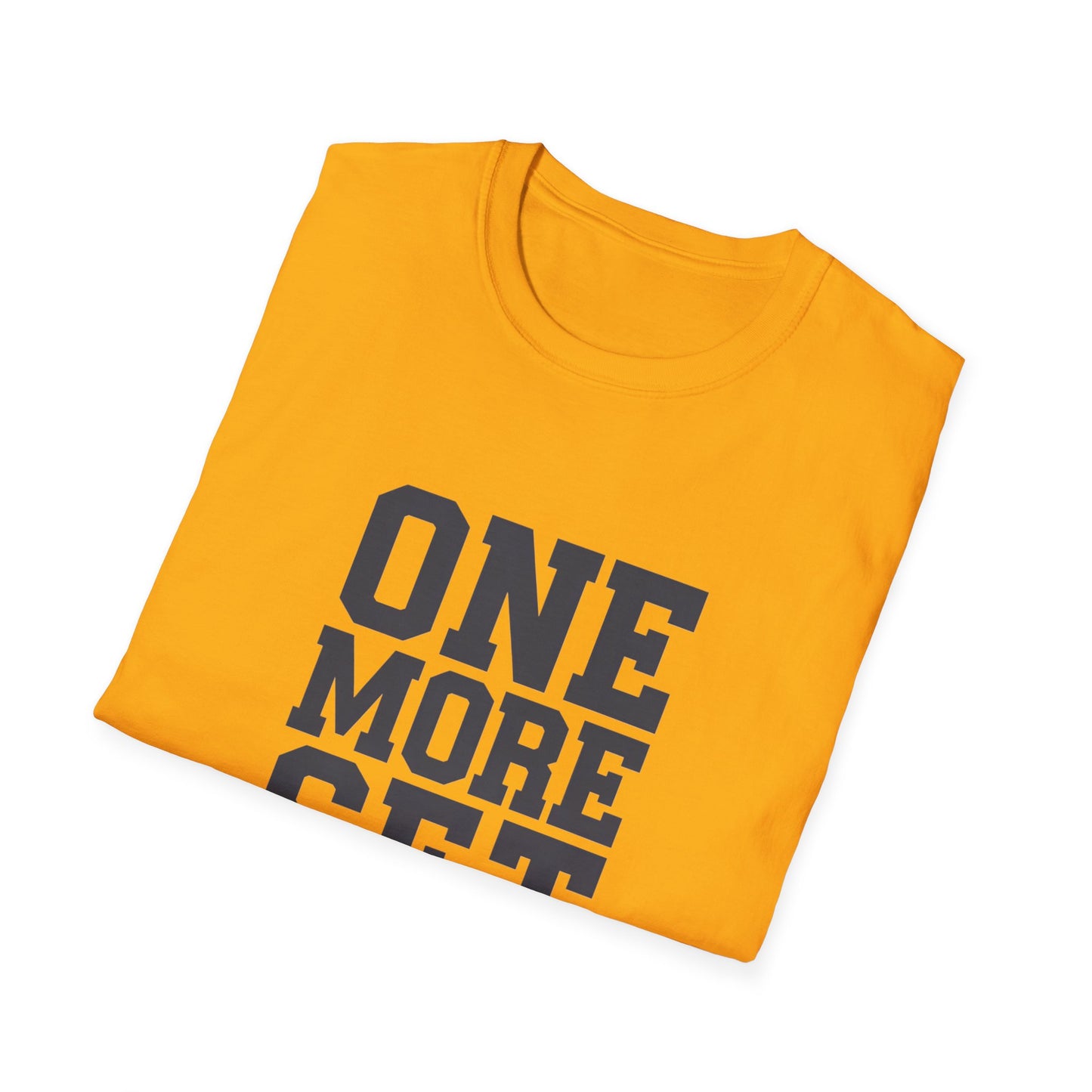 Motivational Fitness T-Shirt - 'One More Set' Unisex Softstyle Tee