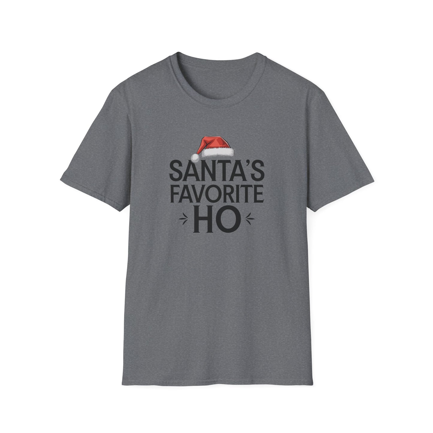 Santa's Favorite Ho Unisex T-Shirt, Funny Christmas Shirt, Holiday Gift, Jolly Tee, Christmas Party Wear, Seasonal Humor Top