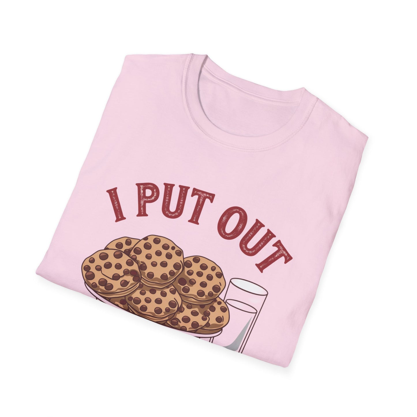 Funny Christmas Shirt, I Put Out for Santa Tee, Holiday Gift for Him/Her, Xmas T-Shirt, Cookie Lover Shirt