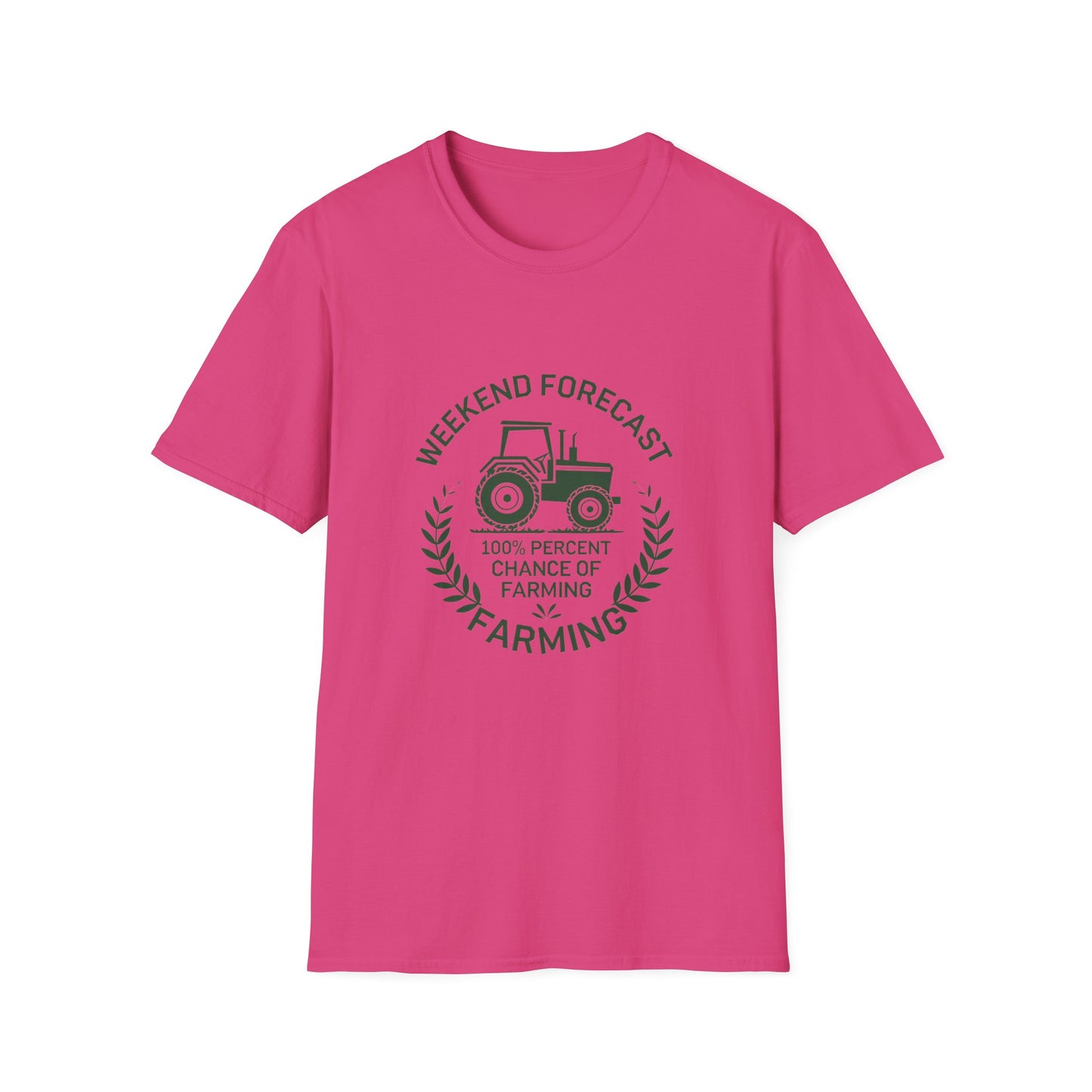 Weekend Forecast Farming Unisex Softstyle T-Shirt