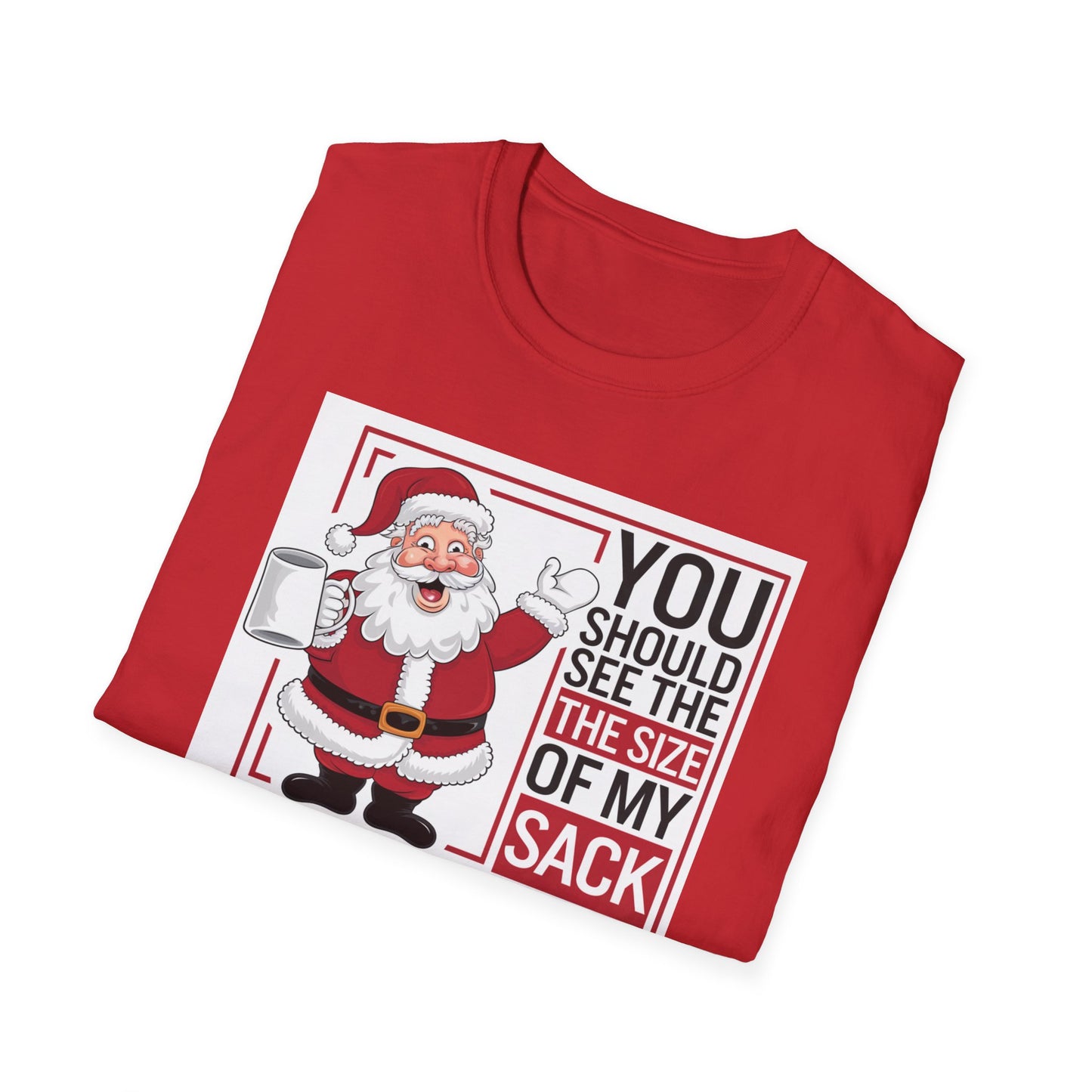 Funny Christmas Unisex T-Shirt, Holiday Gift, Santa Humor Tee, Xmas Party Shirt, Gift for Him/Her, Family Gathering Outfit