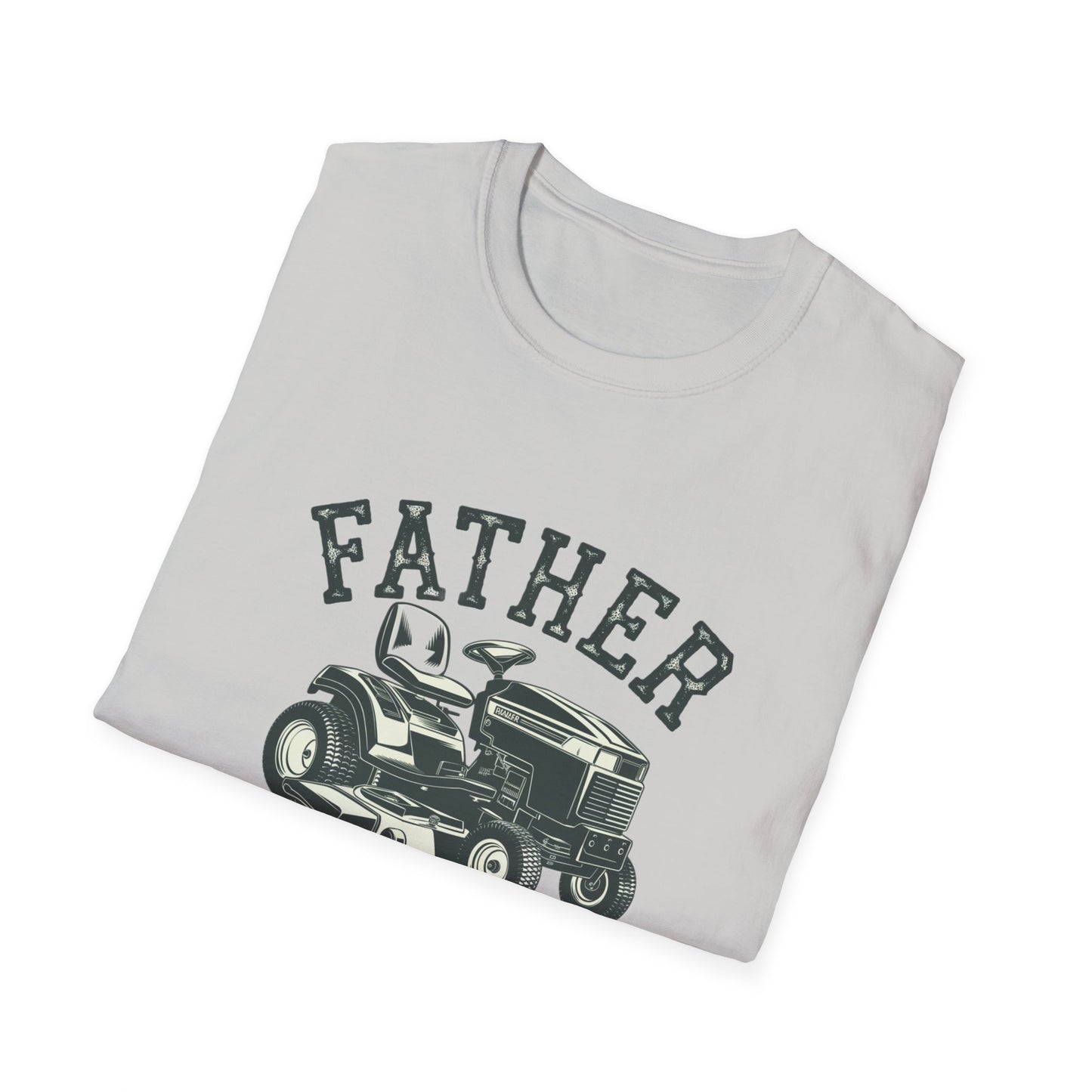 Father Mows Best Unisex Softstyle T-Shirt