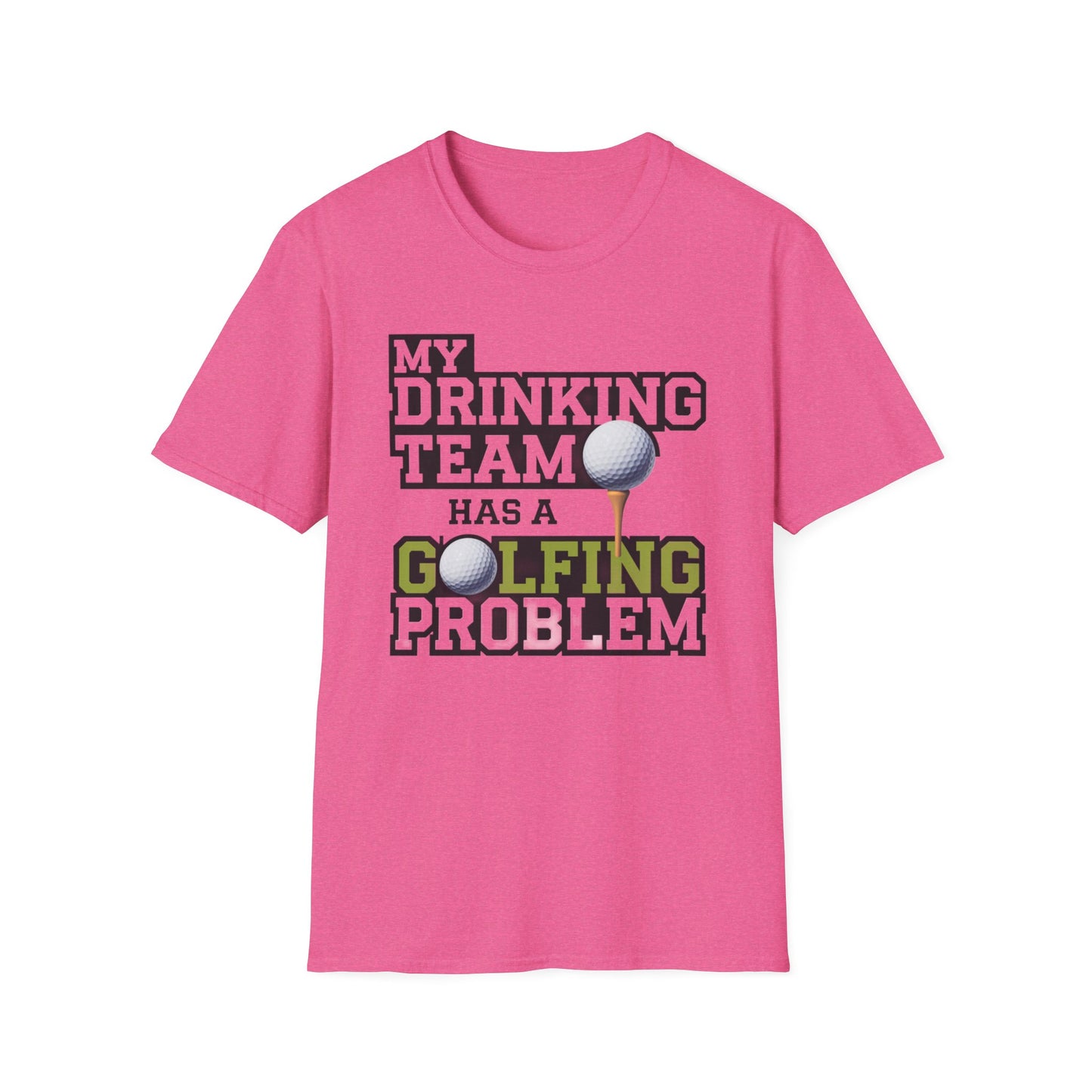 Funny Golfing Problem Unisex Softstyle T-Shirt