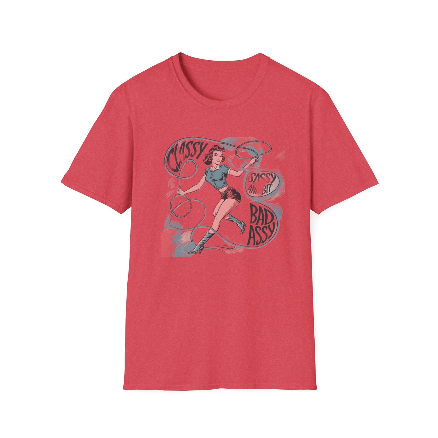 Classy & Badass Unisex T-Shirt, Vintage Chic Tee, Gift for Her, Empowerment Shirt, Casual Wear, Birthday Gift, Feminist Apparel