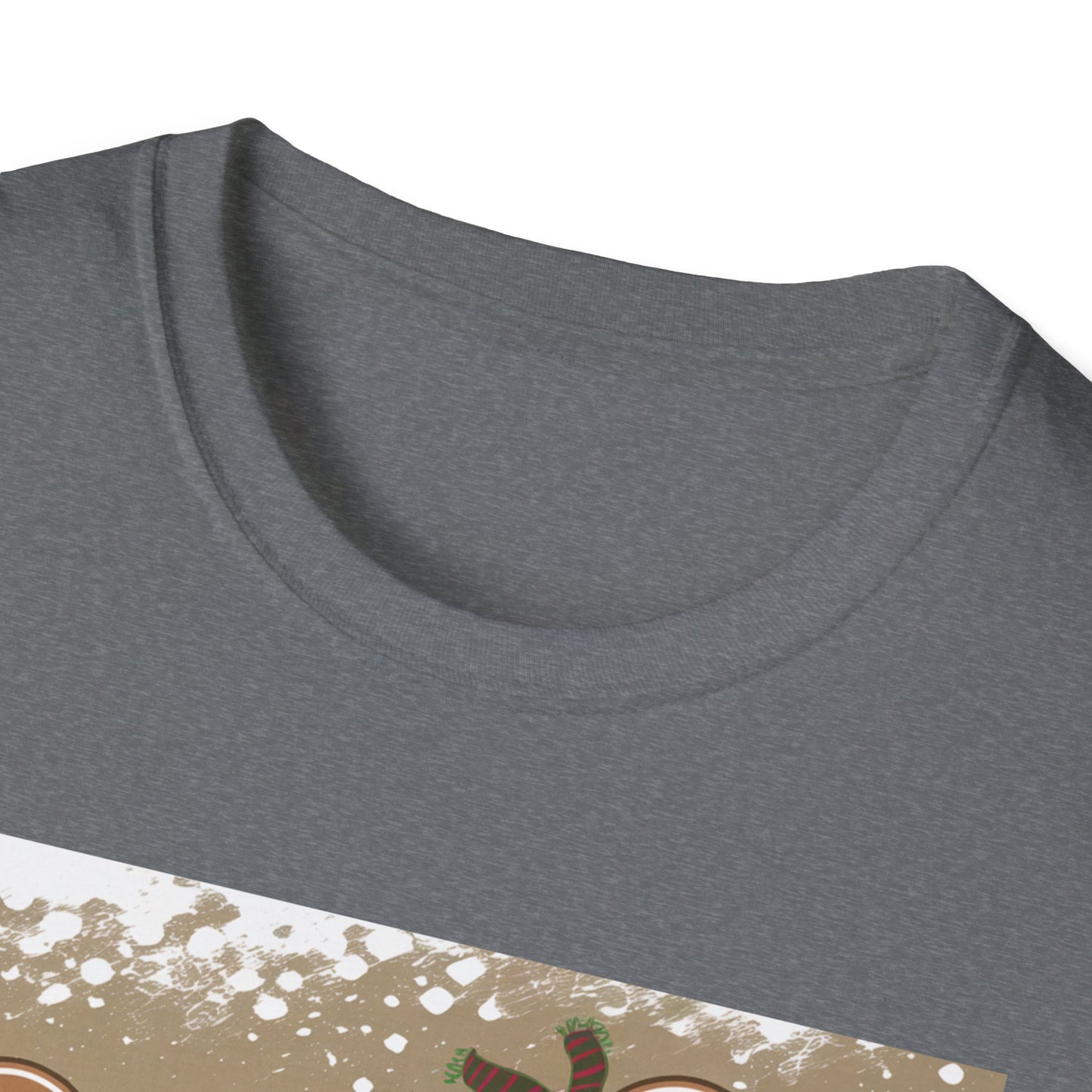 Festive Gingerbread Unisex T-Shirt, Holiday Tee, Christmas Gift, Cozy Shirt, Winter Apparel, Fun Gift Idea