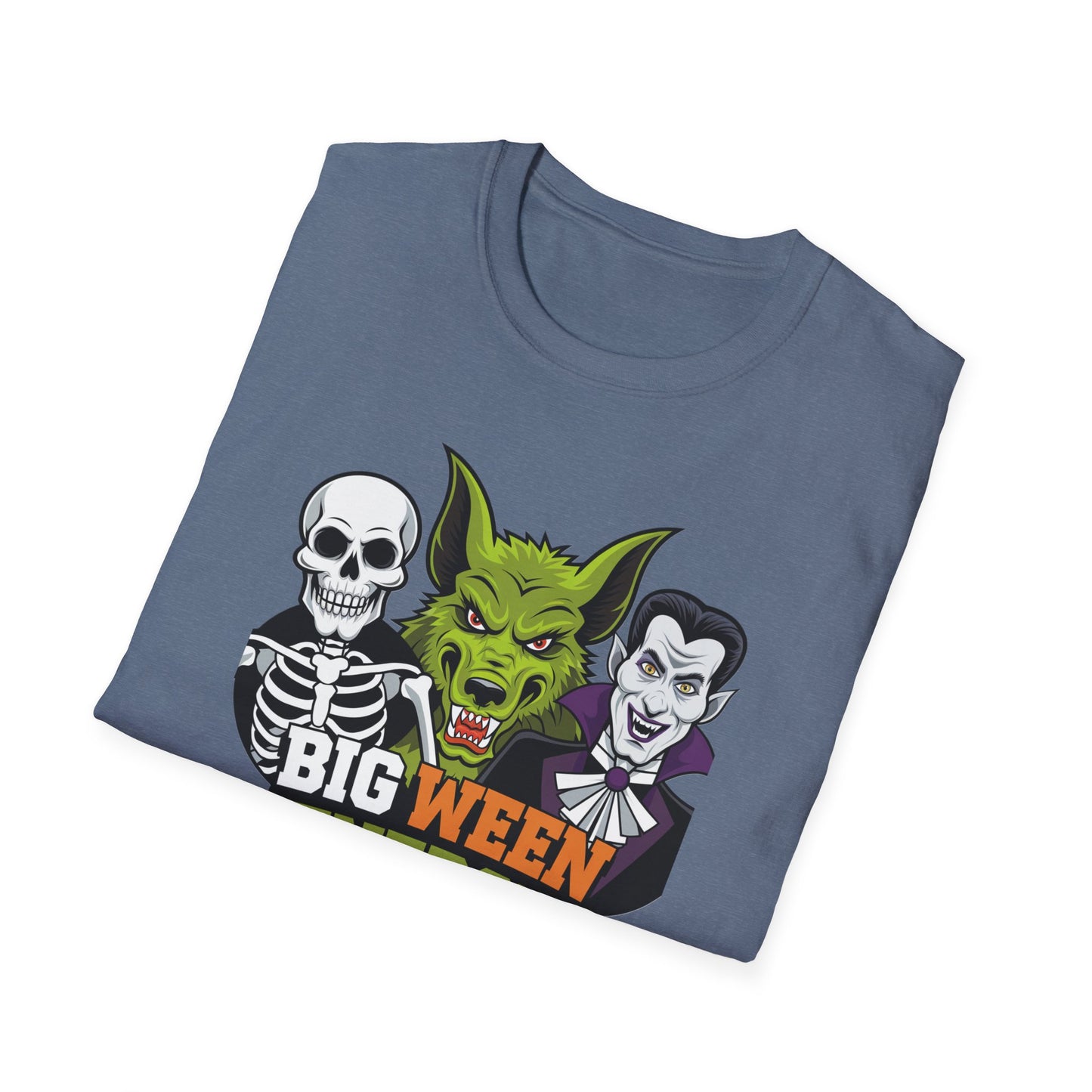 Halloween Graphic Tee, Big Ween Energy Shirt, Unisex Softstyle T-Shirt, Spooky Season Apparel, Fun Halloween Costume Top