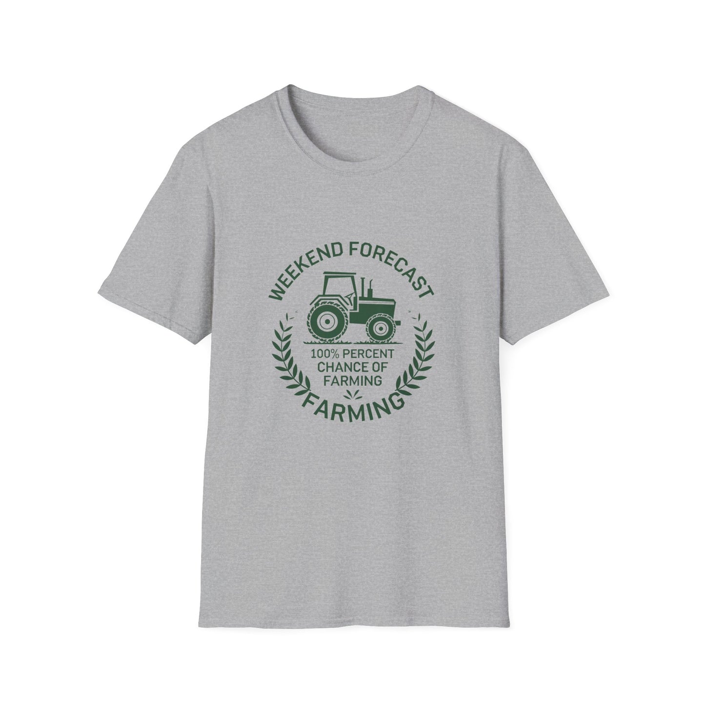 Weekend Forecast Farming Unisex Softstyle T-Shirt