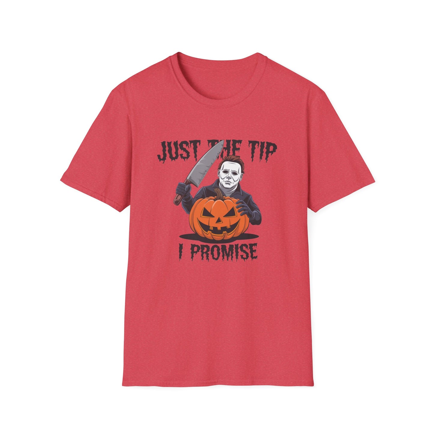 Funny Halloween T-Shirt, Unisex Graphic Tee, Halloween Costume, Pumpkin Carving Shirt, Trick or Treat Apparel, Just the Tip Design