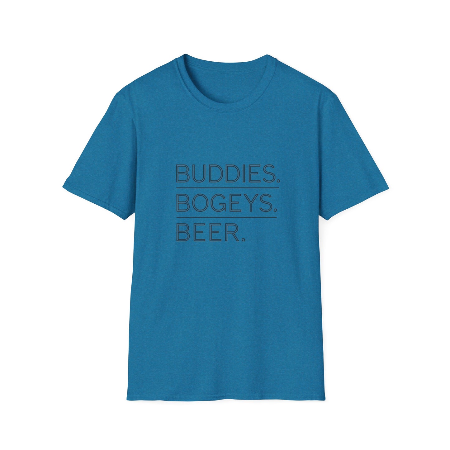 Buddies, Bogeys, Beer Unisex Softstyle T-Shirt