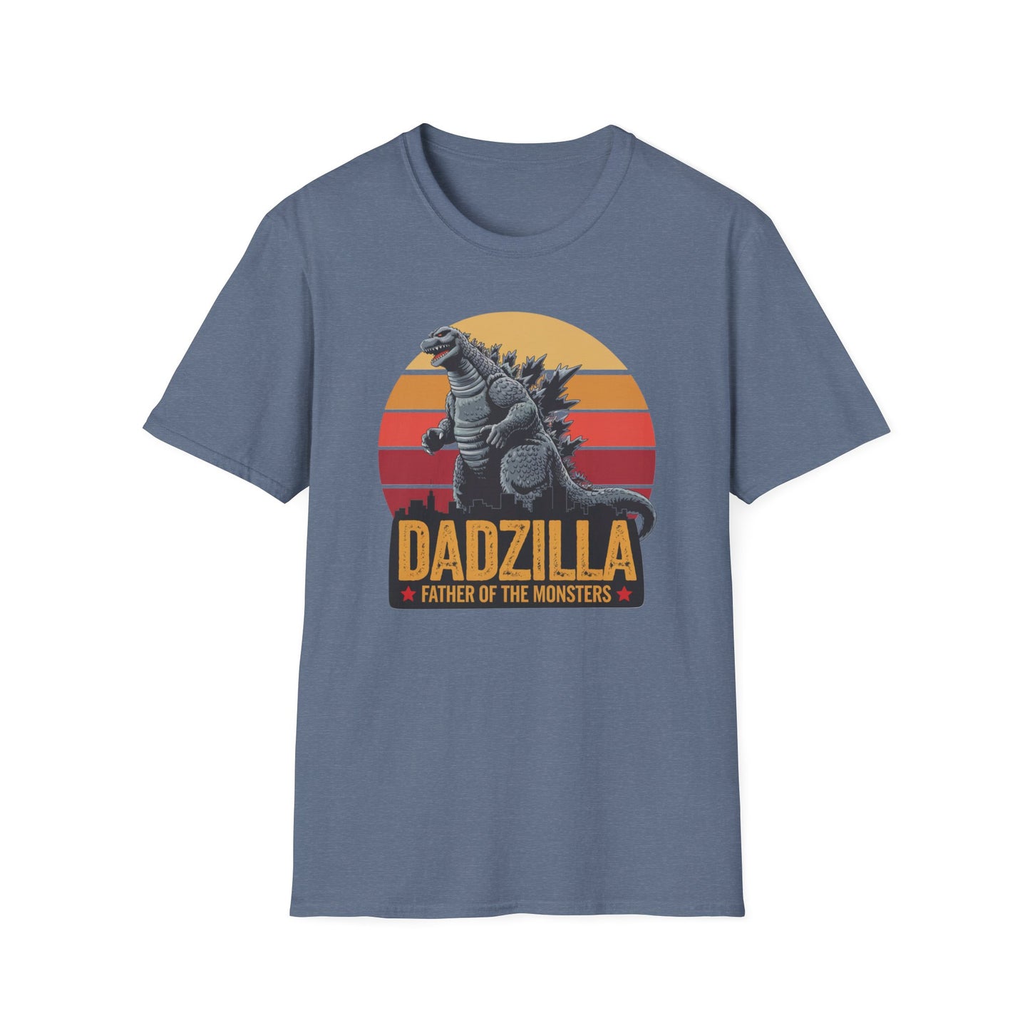 Dadzilla Tee - Unisex Softstyle T-Shirt for Dad Enthusiasts Fathers Day Gift