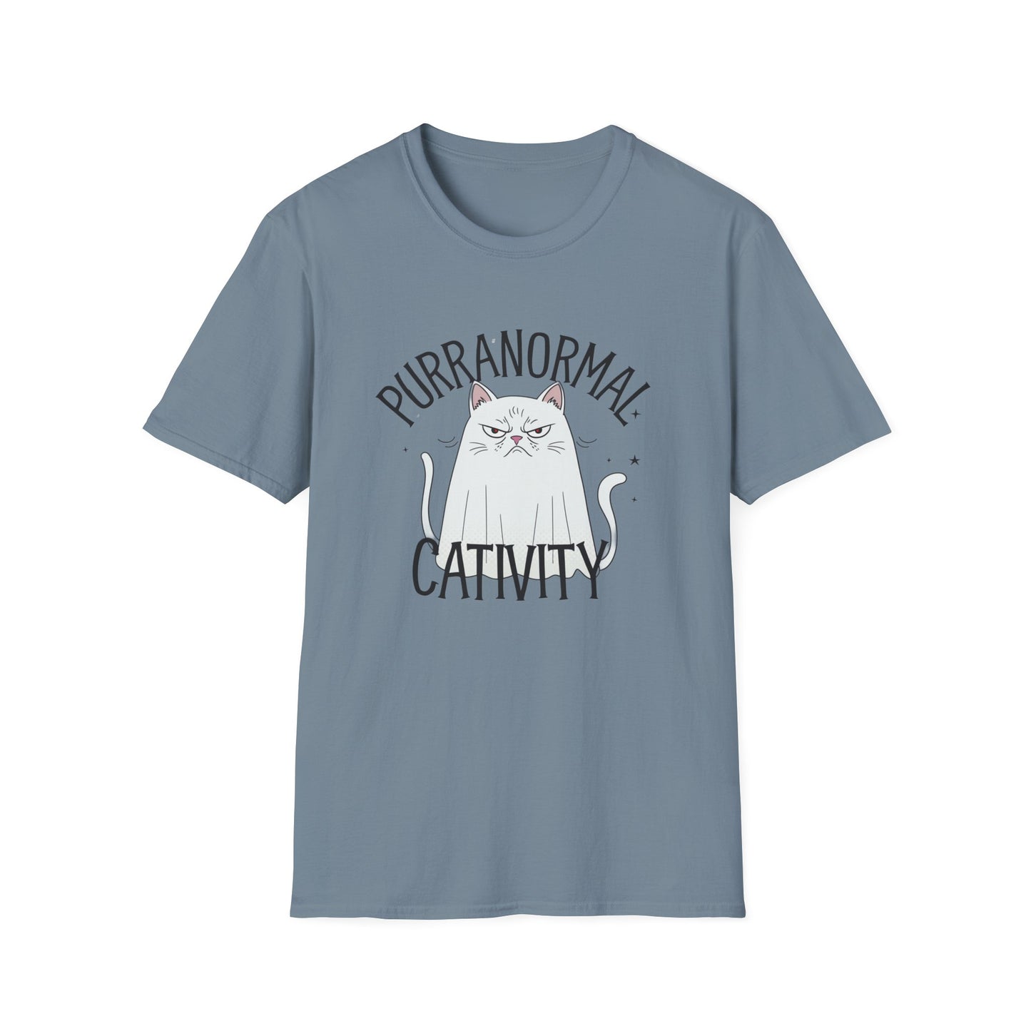 Funny Cat Tee - Purranormal Cativity T-Shirt for Cat Lovers, Gift for Pet Owners, Halloween Tee, Cozy Unisex Shirt, Cat Lover Apparel