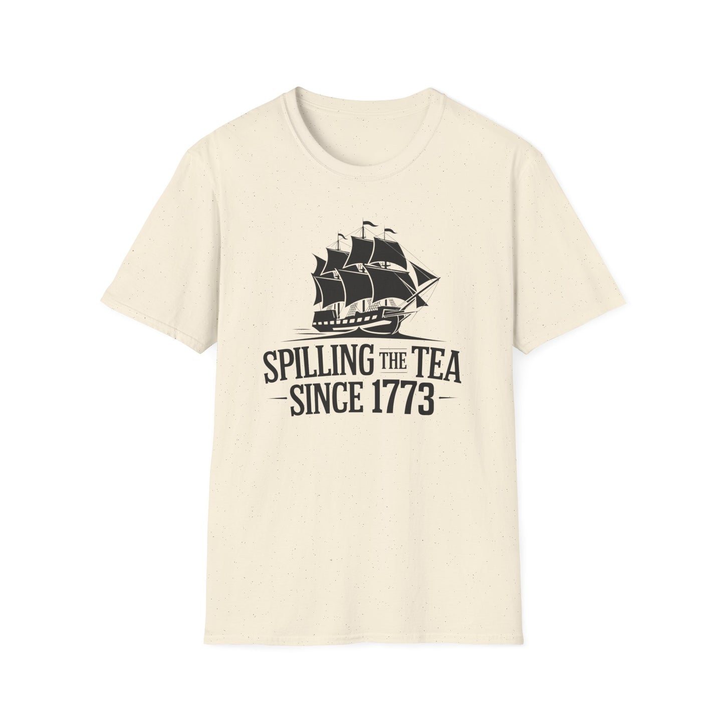 Spilling the Tea T-Shirt | Unisex Softstyle Tee for Tea Lovers and History Buffs