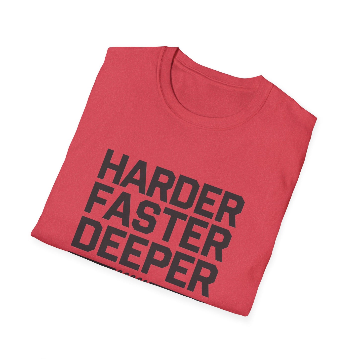 CPR Awareness Unisex Softstyle T-Shirt - Harder Faster Deeper